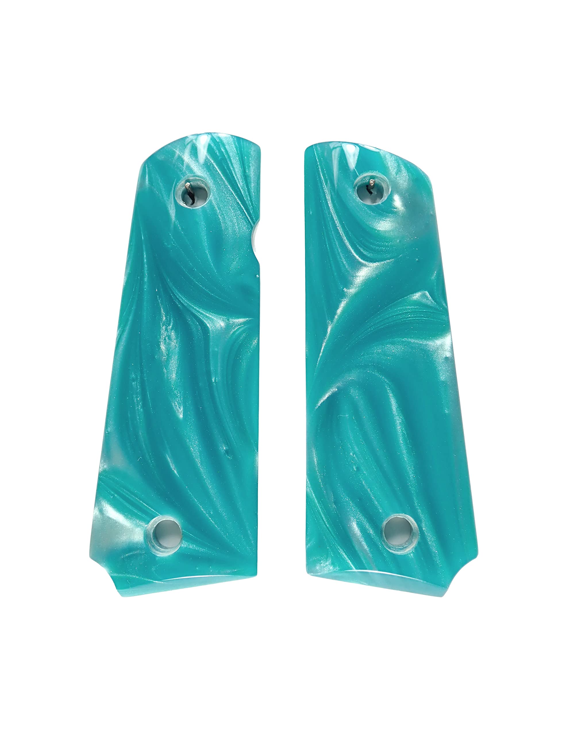 Browning 1911-22 & 1911-380 Replacement Grips - Robin Egg Pearl Handgun Grips for Enhanced Grip & Style | Perfect for Shooting Range, Competition & Collectors