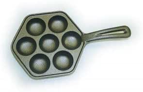 Non-Stick Ebelskiver Pan for Danish Pancakes - Perfect for Stovetop & Camping Breakfasts, Desserts & Holiday Treats