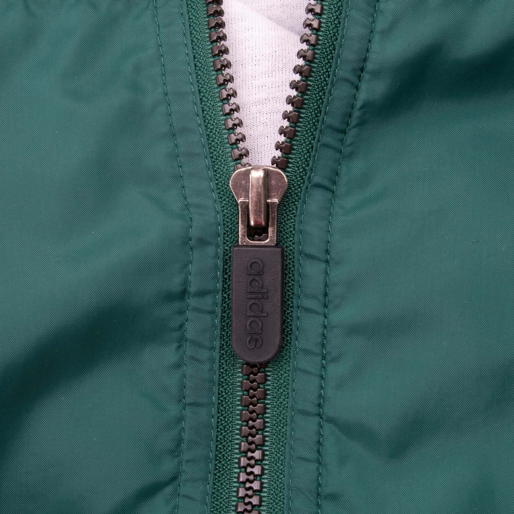Vintage Adidas Green Windbreaker Jacket 1990s Large - Retro Athletic Outerwear for Running, Hiking & Casual Street Style
