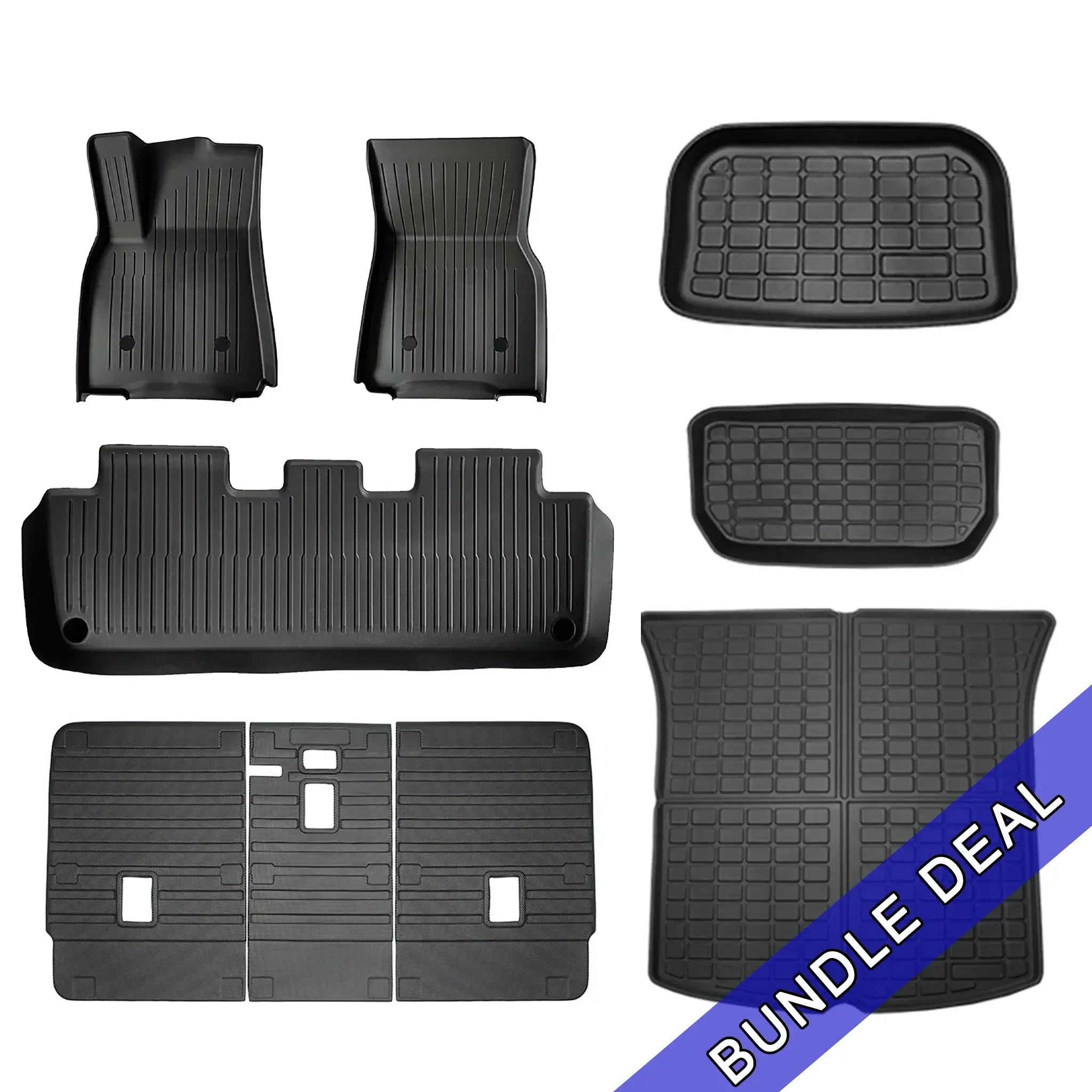Premium Tesla Model Y Floor Mats & Liners Full Set (9-Piece) - All-Weather Protection for Front, Rear & Cargo Areas - Perfect for Road Trips, Daily Commutes & Family Adventures