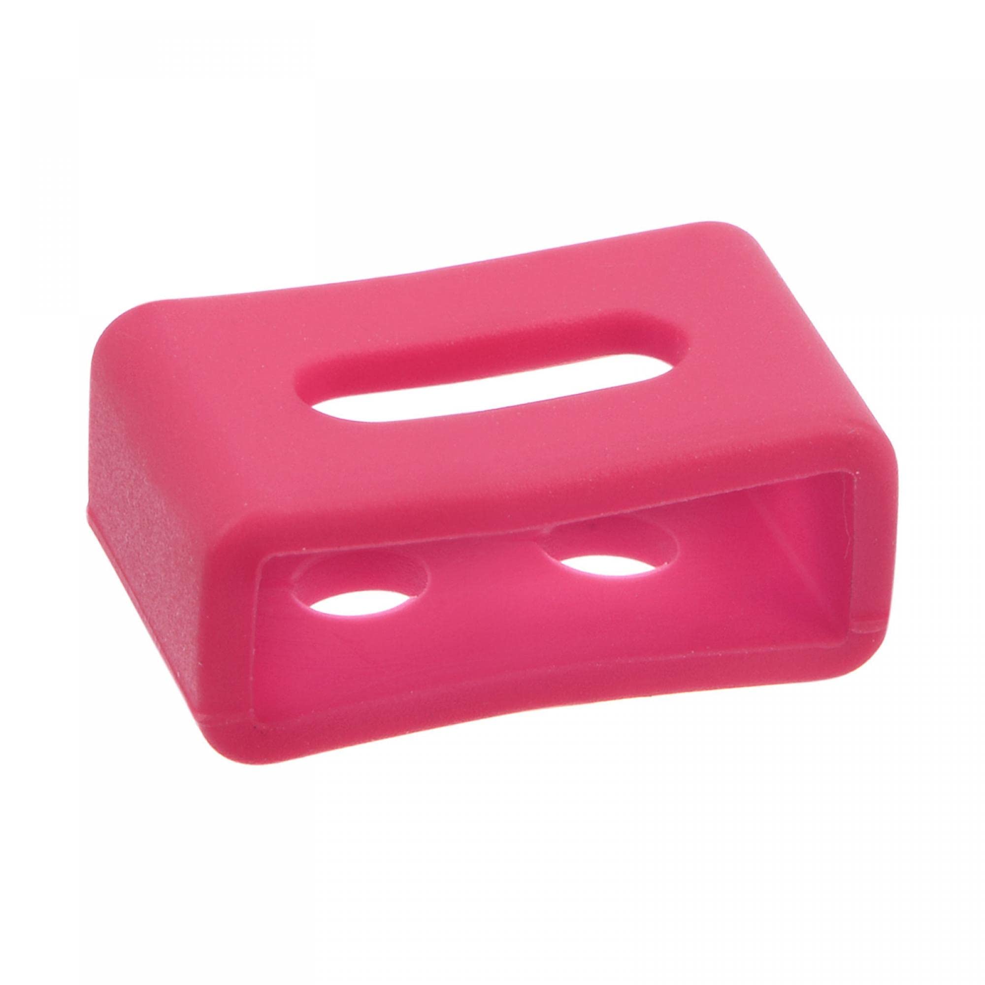 uxcell 16mm Dark Pink Silicone Watch Band Strap Loops - Replacement Fastener Rings & Watch Holder Keepers for Men Women (2 Pcs) - Perfect for Sports, Fitness & Casual Wear