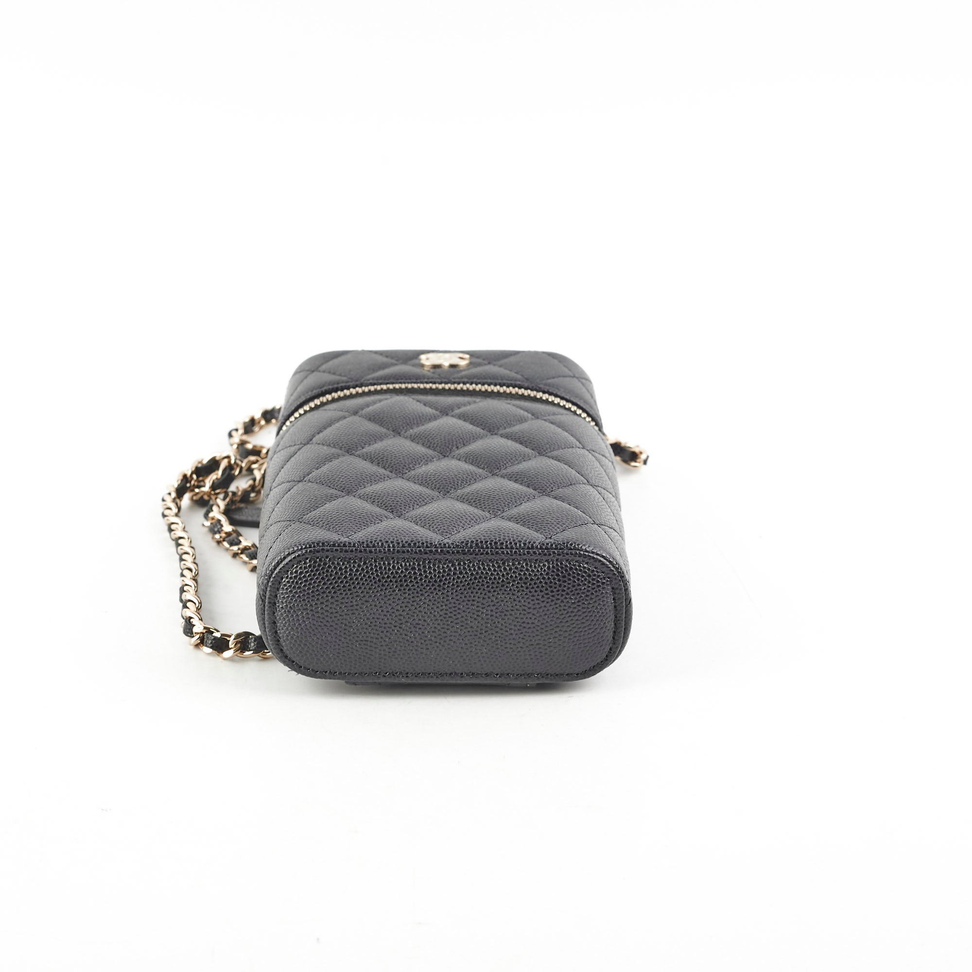 Chanel Caviar Vertical Vanity Case Black 31 Series - Luxury Designer Handbag for Women, Perfect for Travel, Work & Evening Events