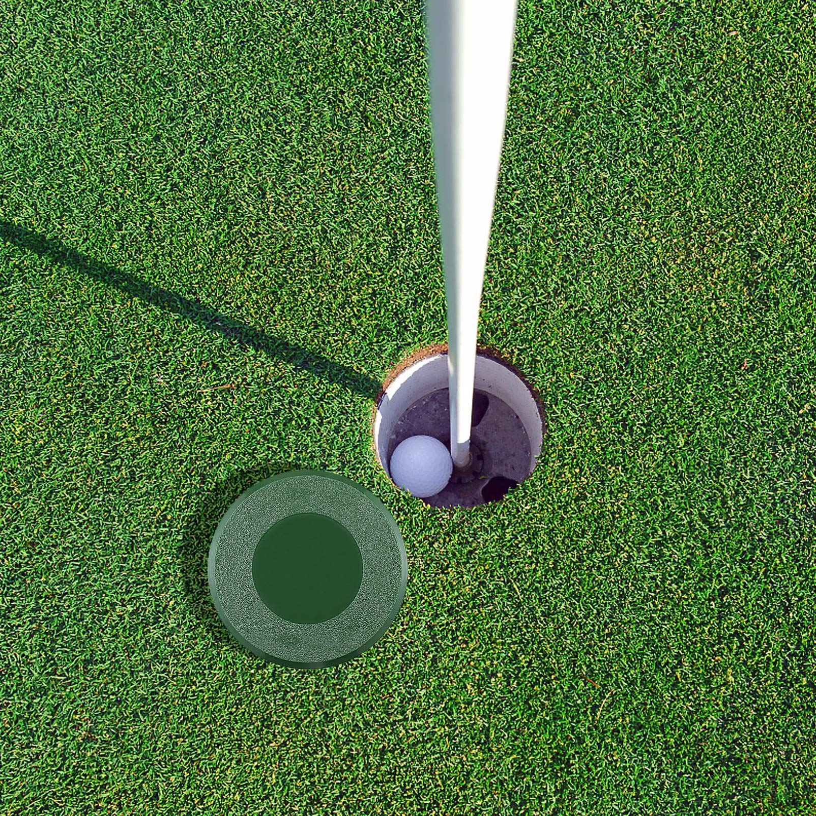 Premium Golf Hole Cup Cover - Durable Putting Green Hole Covers for Golf Training & Practice | Perfect for Backyard Putting Greens, Driving Ranges & Home Golf Activities