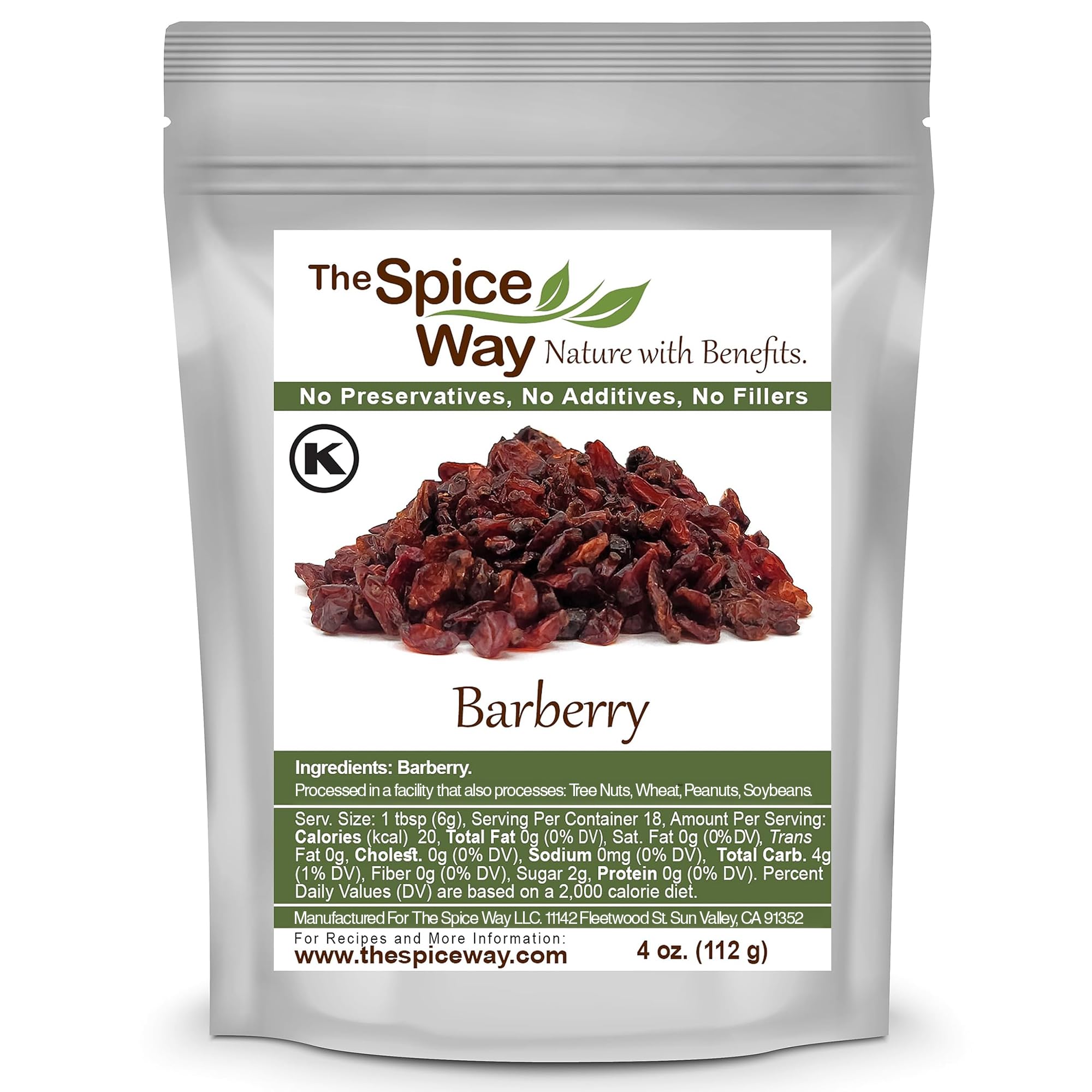 Premium Barberry Fruit (4 oz) - Pure Persian Zereshk Barberries, No Preservatives or Additives - Perfect for Persian Rice, Salads & Healthy Snacks
