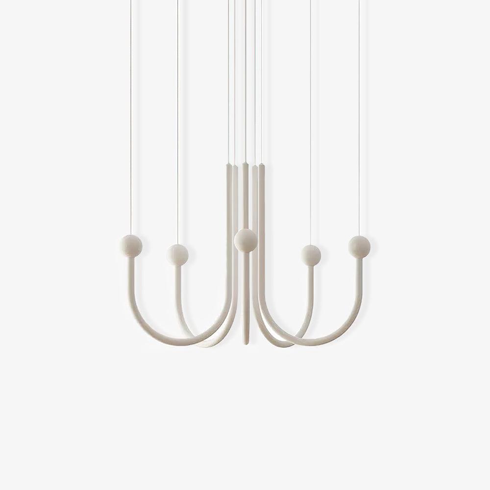 Modern Chord Point Pendant Light - Adjustable Hanging Ceiling Lamp for Kitchen Island, Dining Room & Bedroom Lighting - Industrial Style Fixture with Vintage Edison Bulb Compatibility