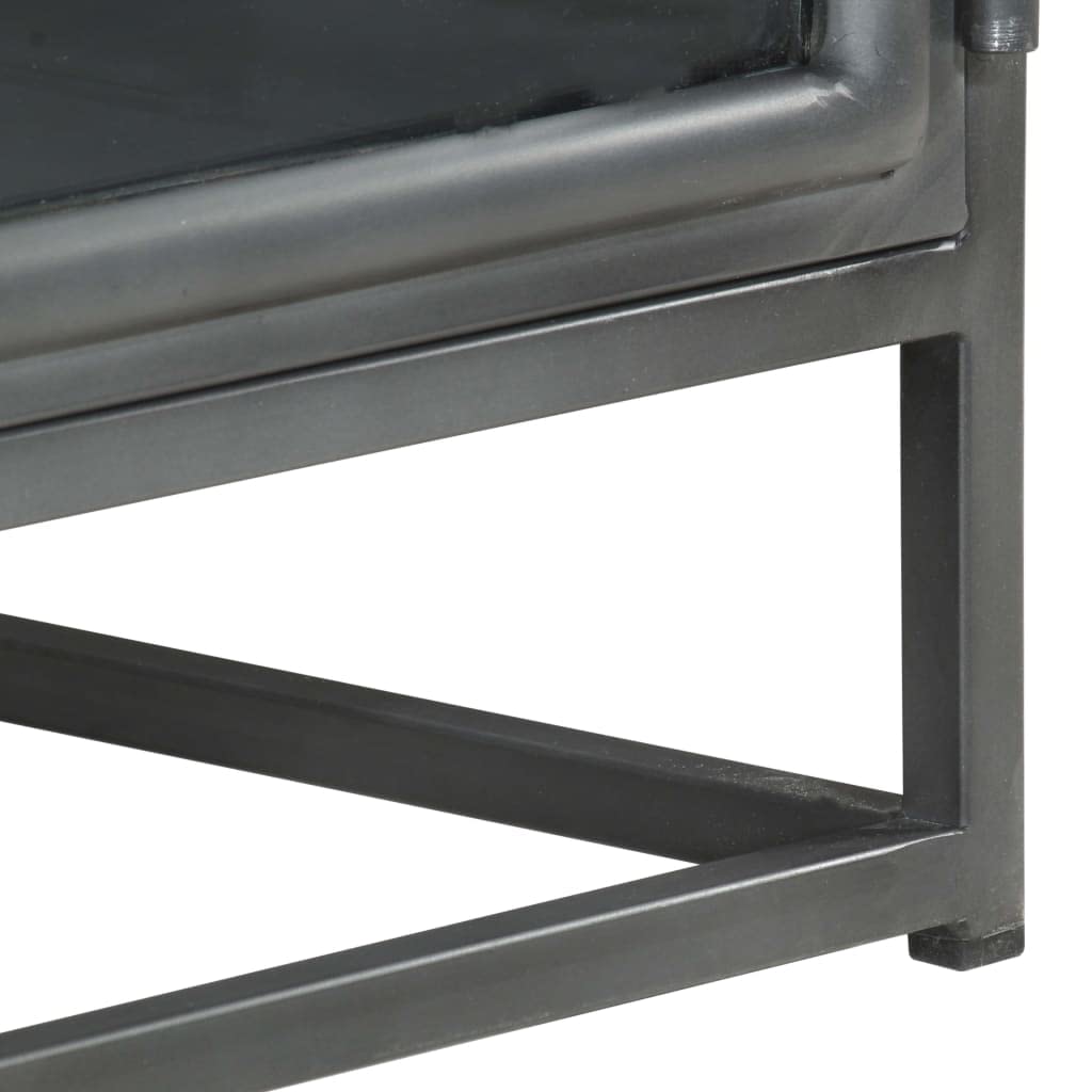 Modern Acacia Wood Coffee Table with Storage - 35.4