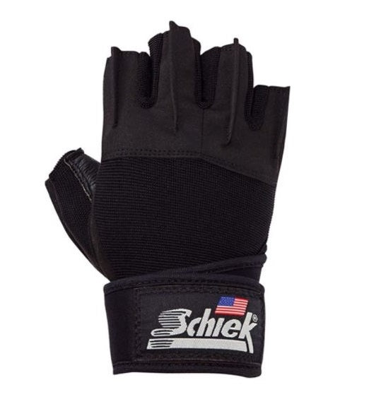 Schiek Platinum Series 540 Weightlifting Gloves with Wrist Wraps - Premium Gym Gloves for CrossFit, Powerlifting & Strength Training