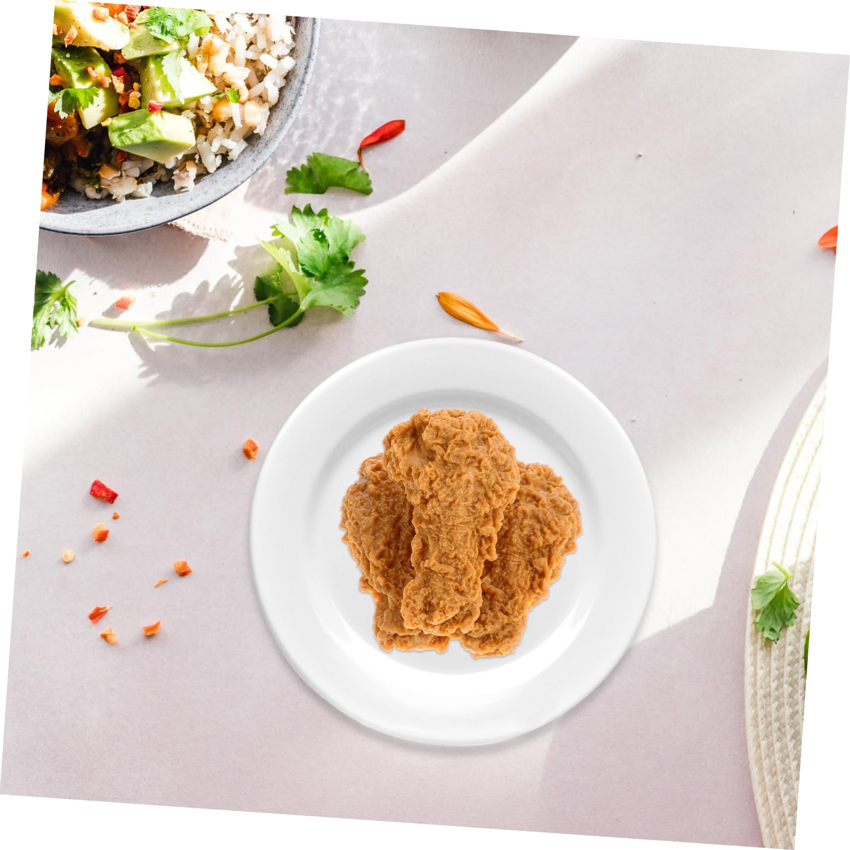 6 Pcs Realistic Fake Chicken Thighs & Drumsticks - PVC Imitation Food Props for Photography, Display, and Decoration | Perfect for Restaurant Menu Displays, Food Blogging, and Home Decor
