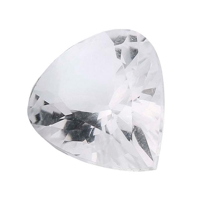 Natural Genuine Arkansas Ice Quartz - White Clear Crystal Quartz Pear Shape 9x6mm to 13x9mm VVS Loose Stone - Mined & Cut in USA - Perfect for Jewelry Making, Healing Crystals & Meditation Decor