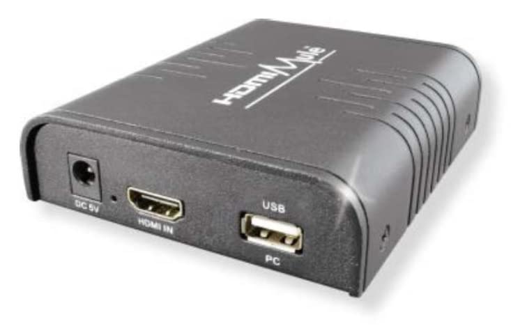 HDMI Extender Over Cat5 with USB Keyboard & Mouse Control - Extend HDMI Signals via LAN Switch for Home Theater, Gaming & Office Setup