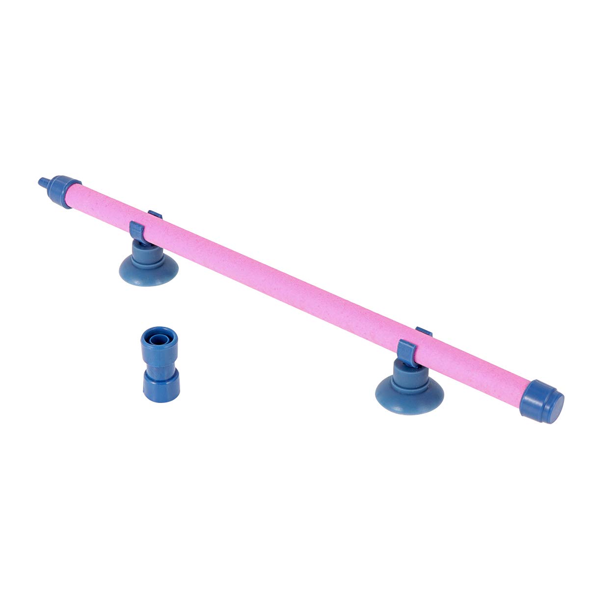 POPETPOP 10-Pack Pink Air Stone Bubble Bar for Aquarium - Wall-Mounted Fish Tank Airstone with Bubble Wand - Enhances Oxygenation for Freshwater & Saltwater Tanks - Perfect for Home, Office, or Pet Store Aquariums