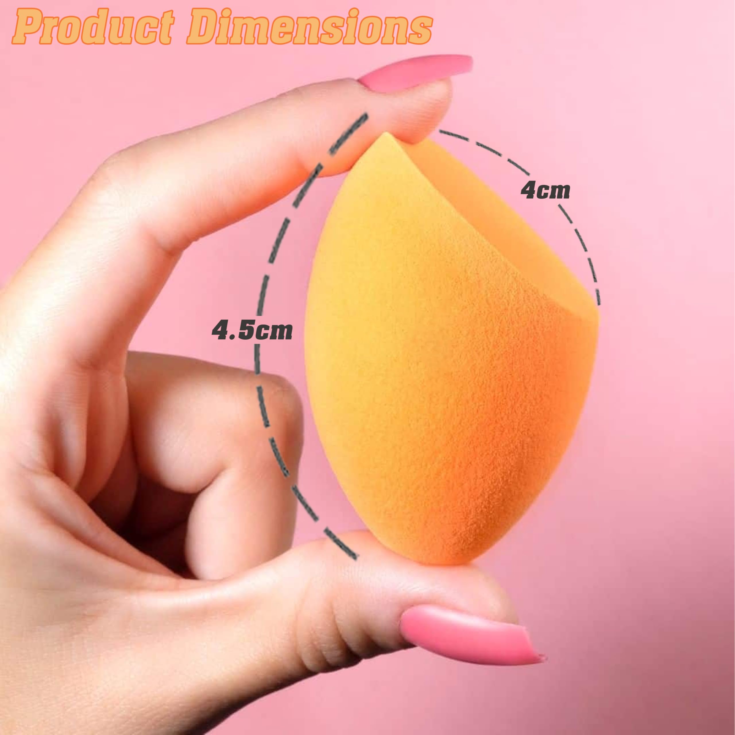 3PCs Ultimate Makeup Blender Sponge Set - Professional Beauty Blender for Flawless Foundation & Concealer Application - Soft Makeup Sponges for Liquid, Cream & Powder - Perfect for Daily Makeup & On-The-Go Touch Ups