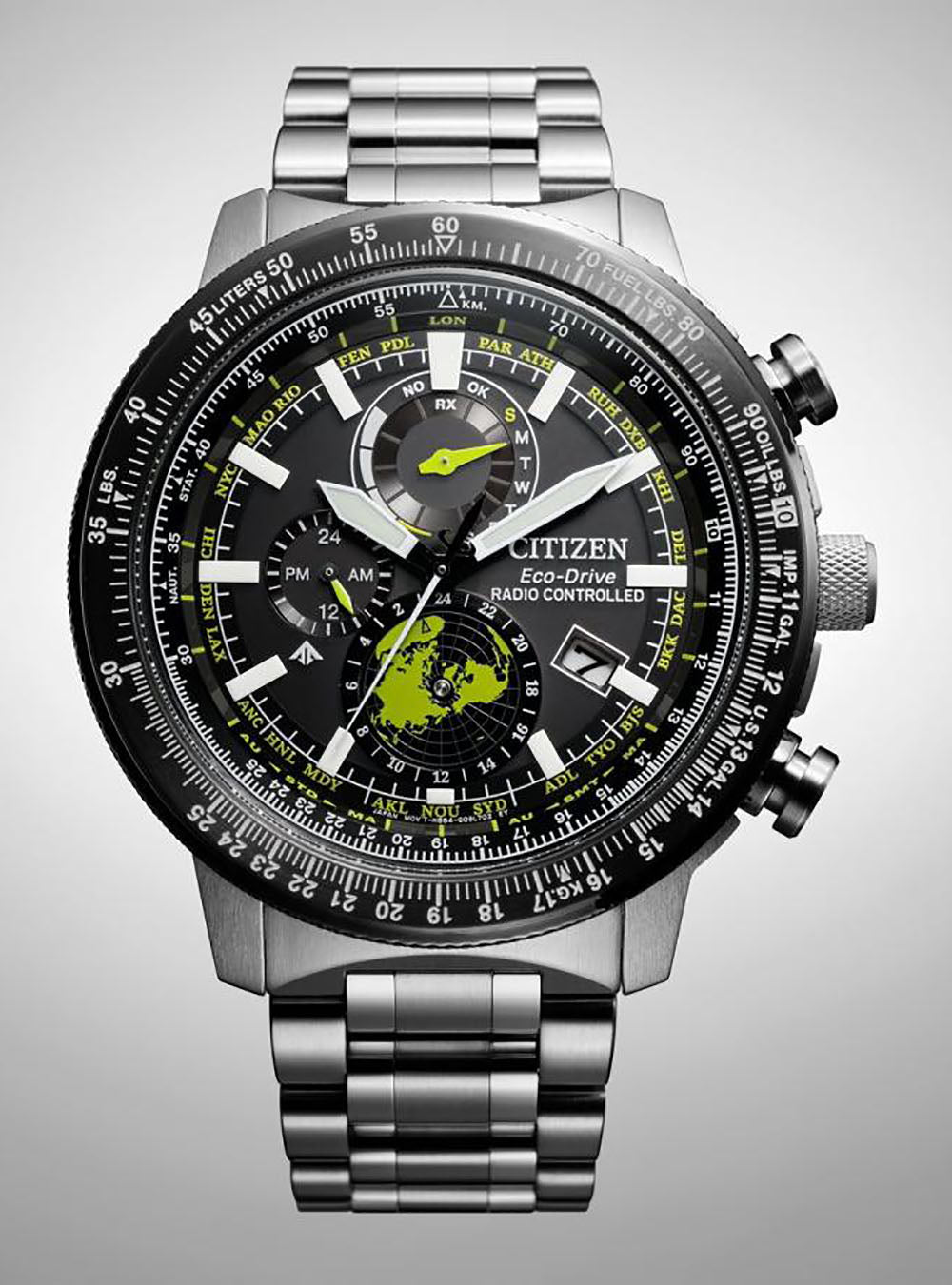 CITIZEN PROMASTER SKY Eco-Drive Geo Trekker BY3006-53E Men's Watch - Japanese Movement, JDM - Perfect for Outdoor Adventures & Travel