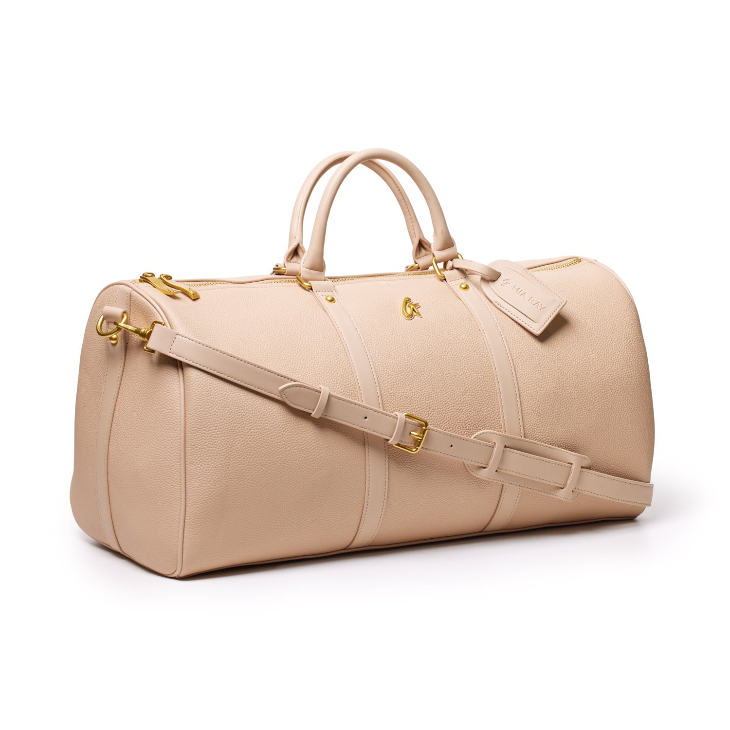 Pebble Duffle Bag in Nude - Stylish & Durable Travel Duffel for Gym, Work & Weekend Getaways