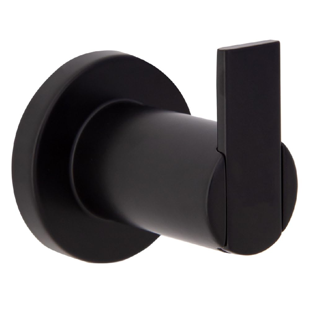 Design House 582676 Eastport Contemporary Matte Black Robe Hook - Perfect for Bathroom, Bedroom, Closet & Kitchen Organization (Hanging Towels, Robes, Clothes & Accessories)