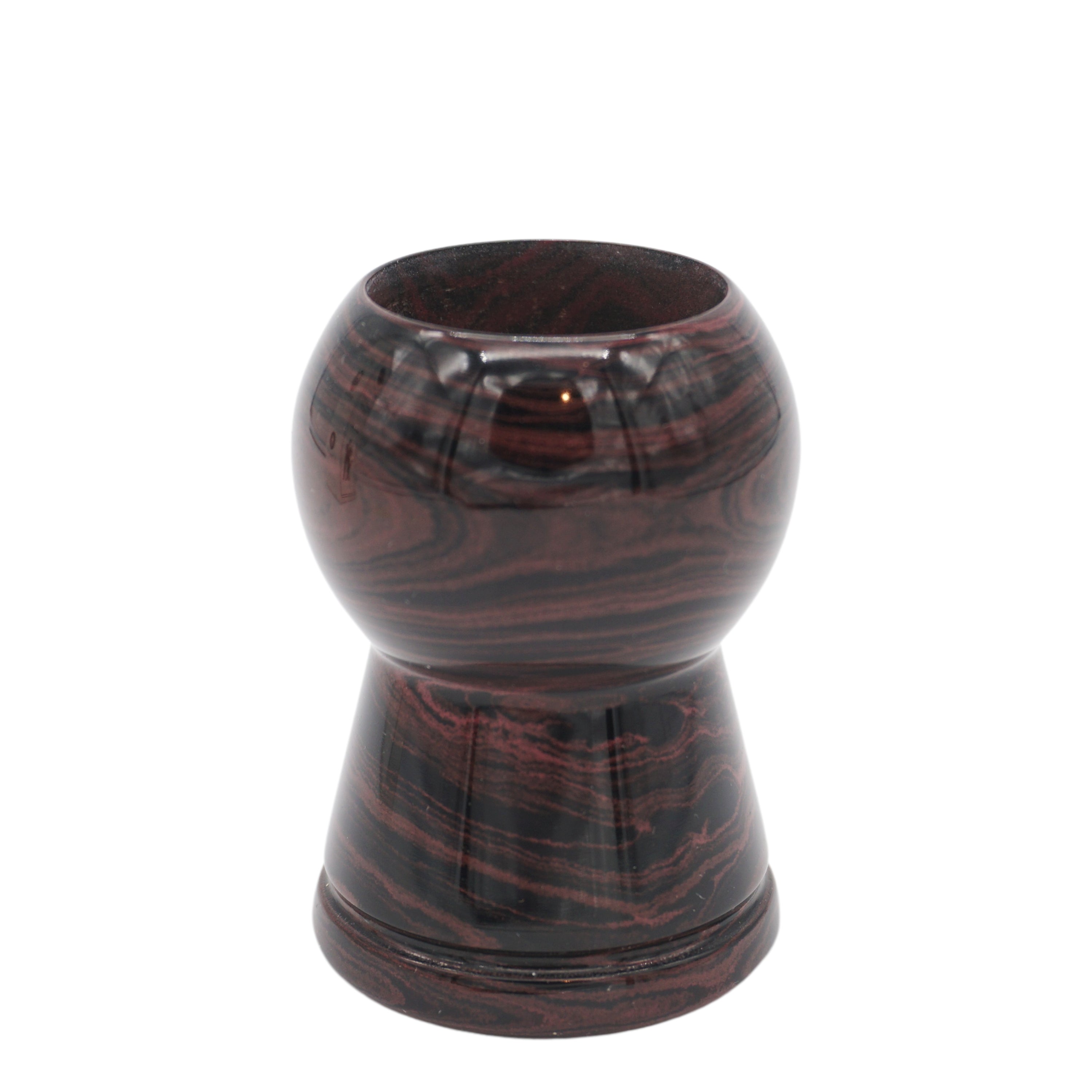 Premium Handmade Raspberry Ebonite Shaving Brush Handle - Fits 24mm & 26mm Knots - Perfect for Wet Shaving & Barber Shop Grooming