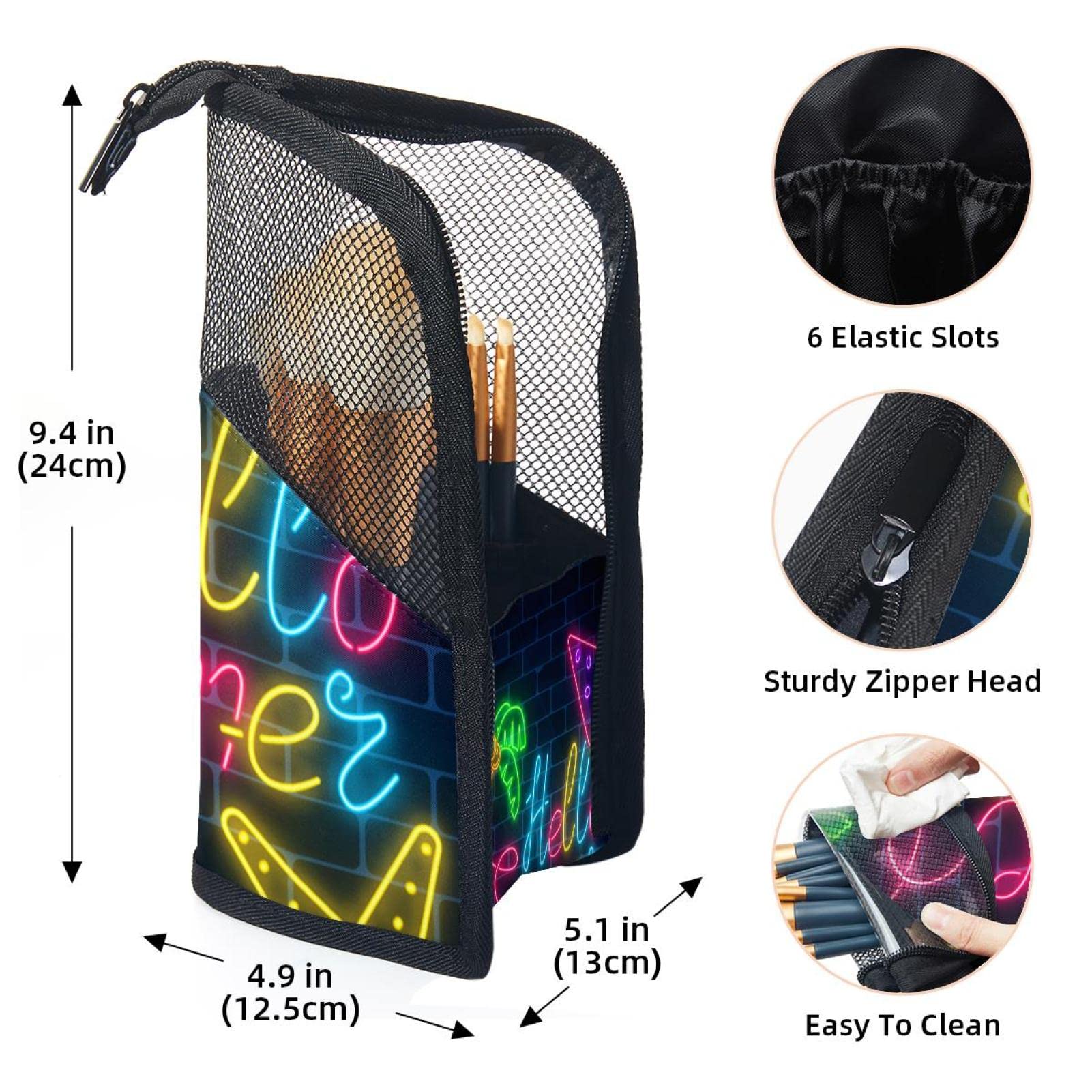 12-Piece Makeup Brush Organizer Bag with Pouch - Portable Travel Cosmetic Brush Holder Case for Professional & Home Use - Perfect for Summer Travel & Daily Makeup Storage