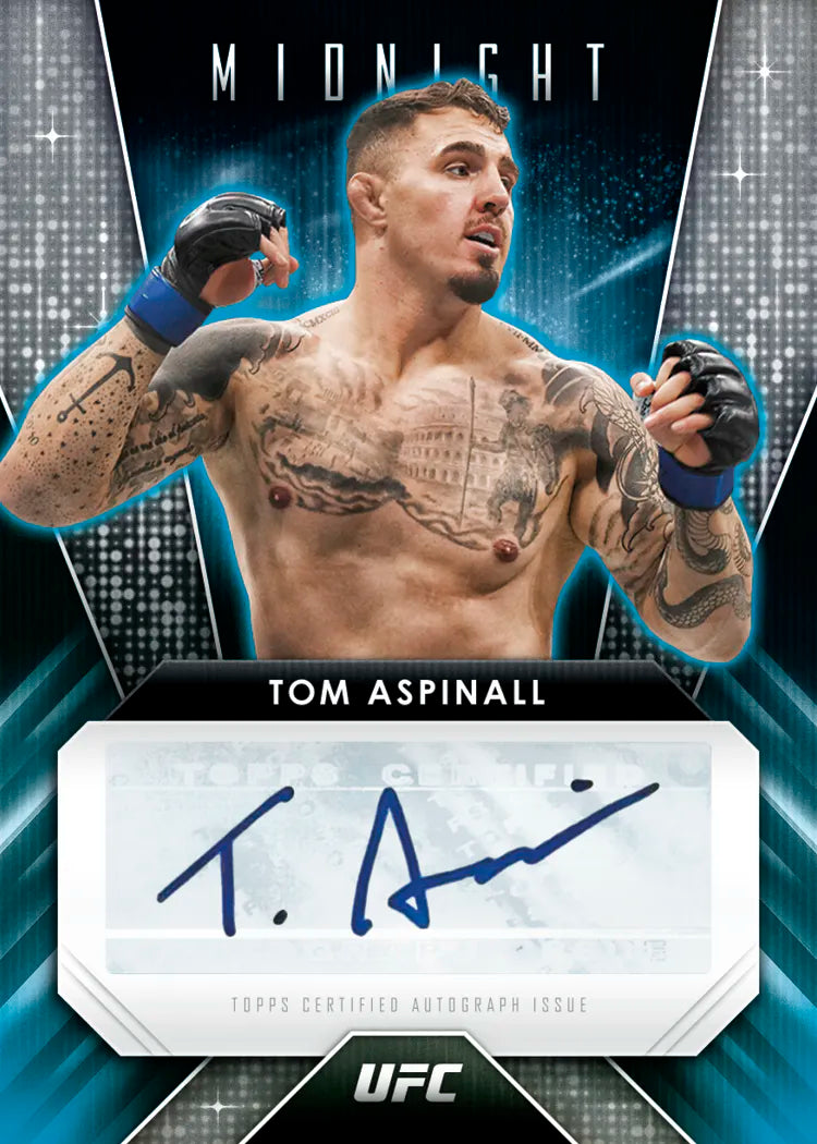Topps Midnight UFC 2024 Hobby Box - Collectible Trading Cards for UFC Fans - Perfect for Collectors, Gifts, and Sports Memorabilia Enthusiasts