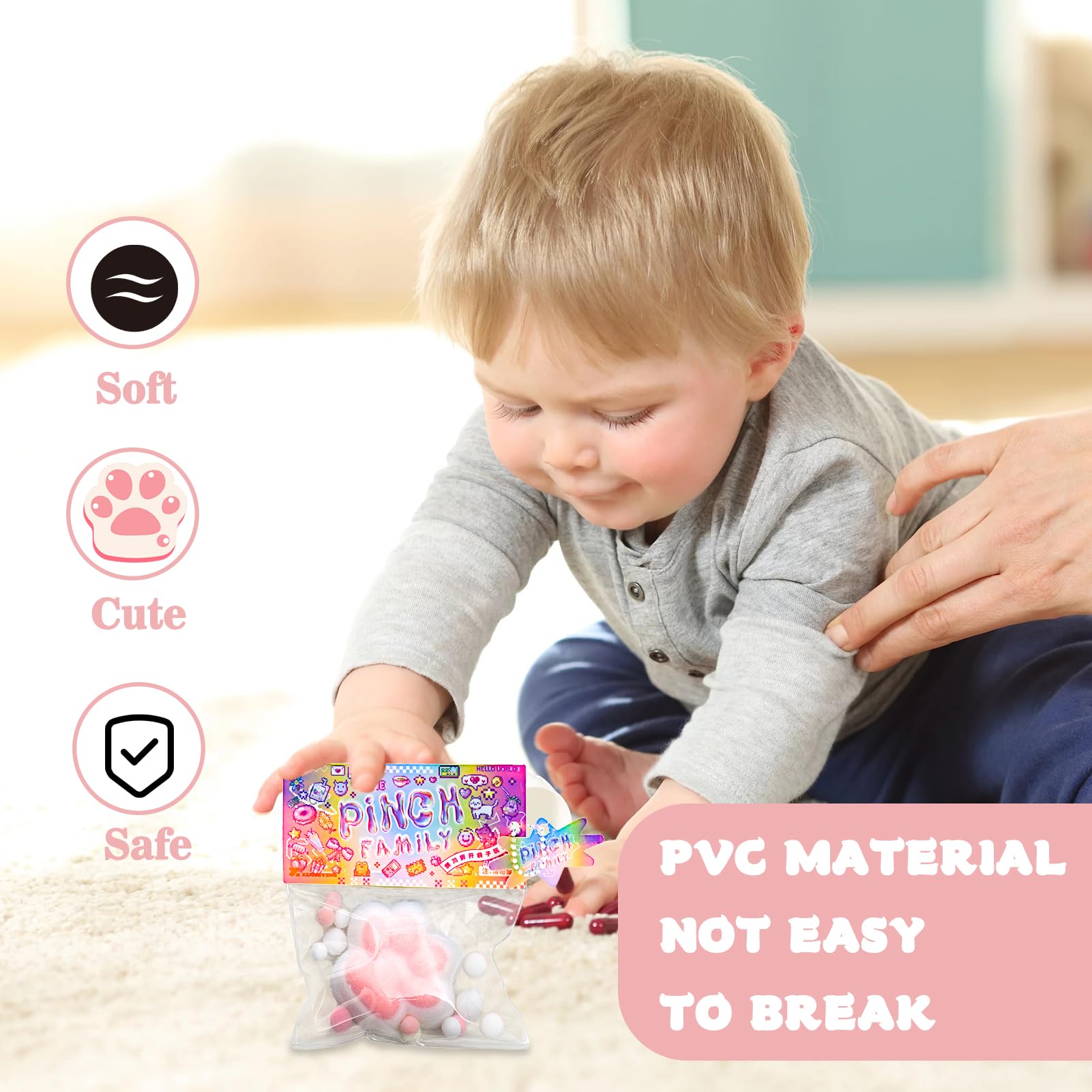 Anti-Stress Squishy Toys for Kids & Adults - Kawaii Sensory Fidget Toys, Squeeze Ball for Anxiety Relief - Perfect for Office, School, and Home Stress Relief