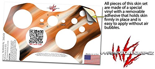 XBOX 360 Wireless Controller Skin - Orange Decal for Gaming Protection