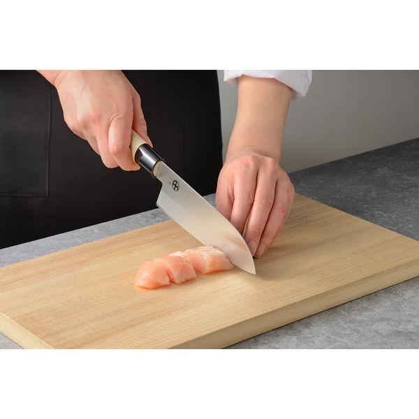 Premium Chitose Japanese Knife 3-Piece Set - Santoku, Nakiri & Deba with Wooden Handle - Professional Chef Knives for Slicing, Dicing & Filleting - Perfect for Home Cooking & Professional Kitchens