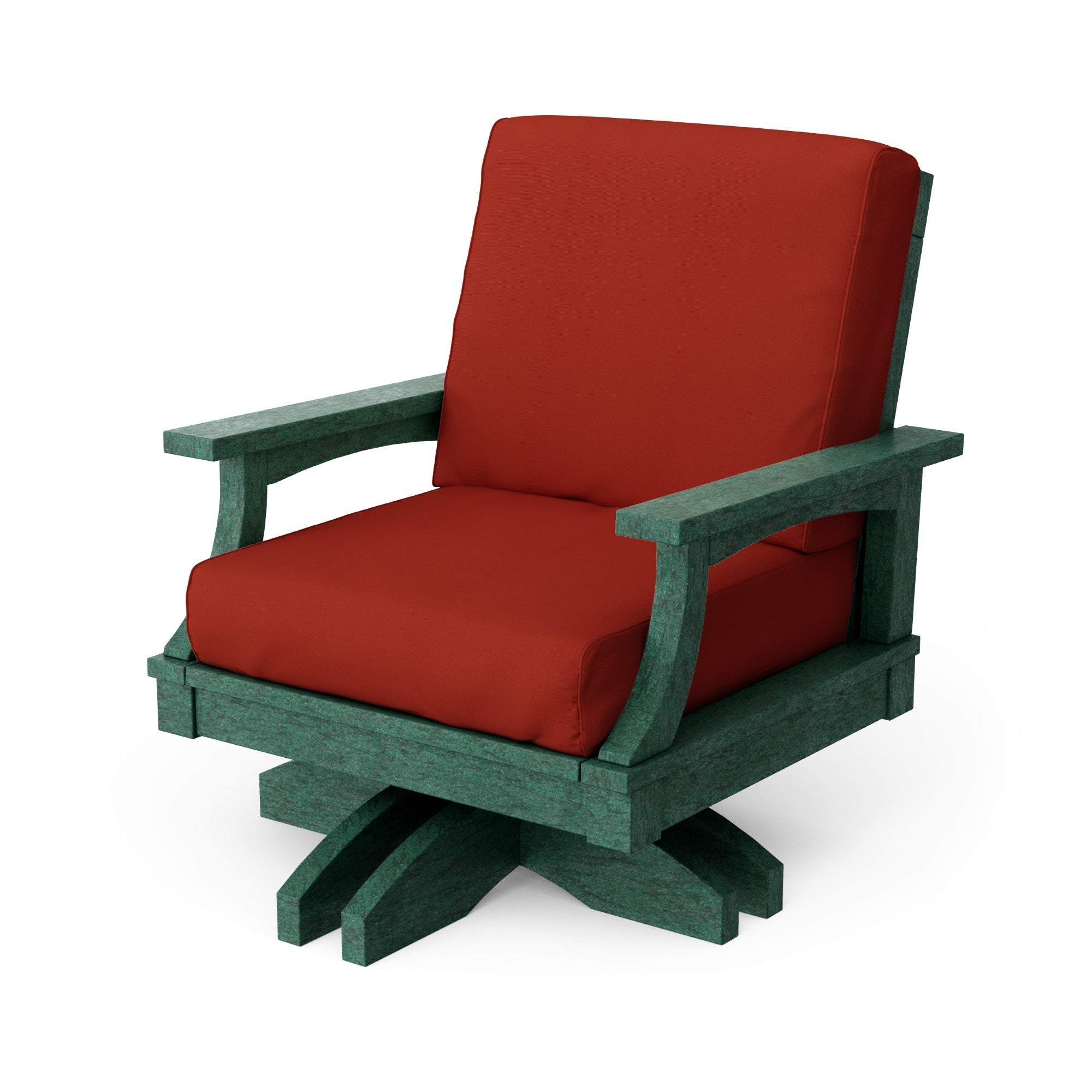 Heritage Deep Seating Swivel Chair - 360° Rotating Patio Lounge Chair with Cushions, Weather-Resistant Outdoor Furniture for Garden, Poolside & Backyard Relaxation