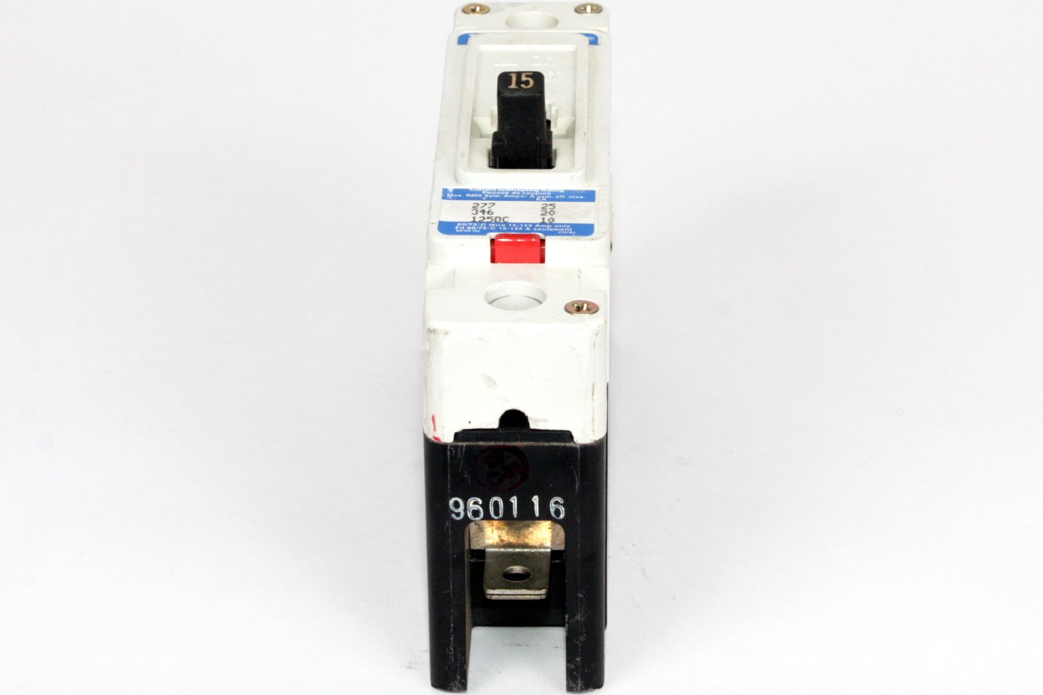 Cutler Hammer FD1015 BU 15A 277V 1P Circuit Breaker - Used - Perfect for Industrial Electrical Panels & Commercial Building Maintenance