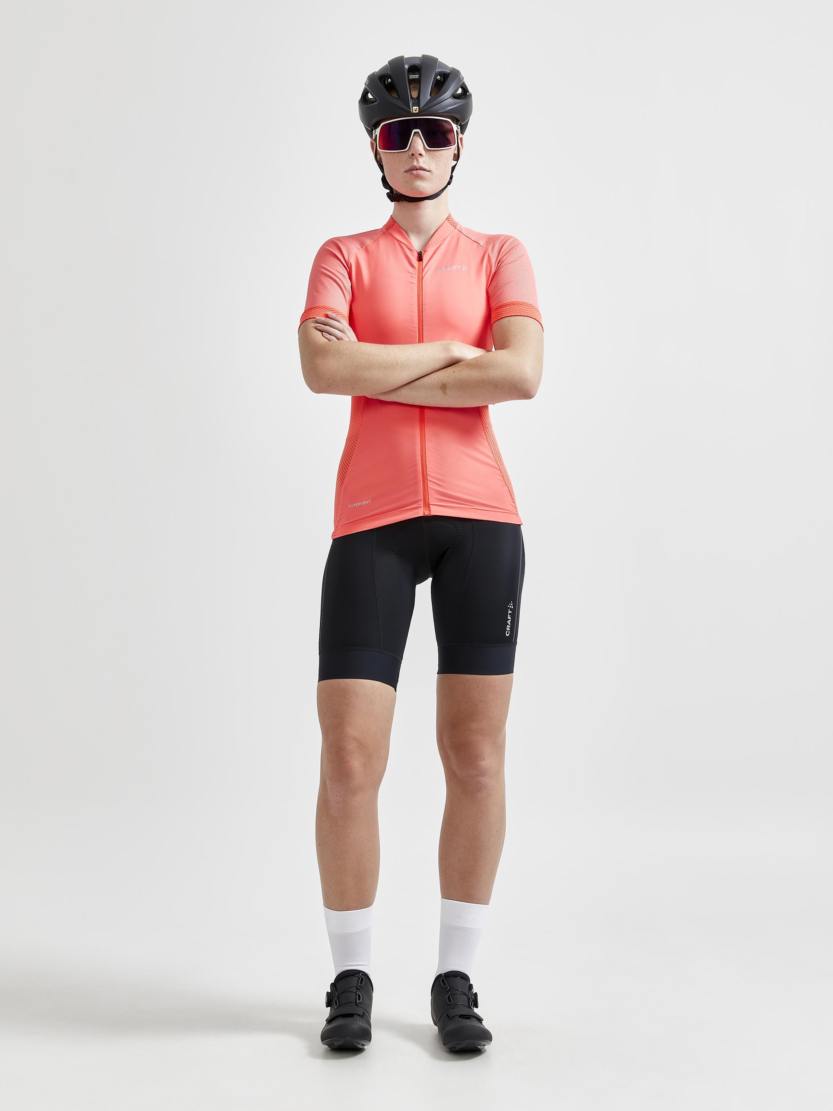 Women's Advanced Endurance Lumen Cycling Jersey - High Visibility Reflective Bike Shirt for Night Riding & Outdoor Sports