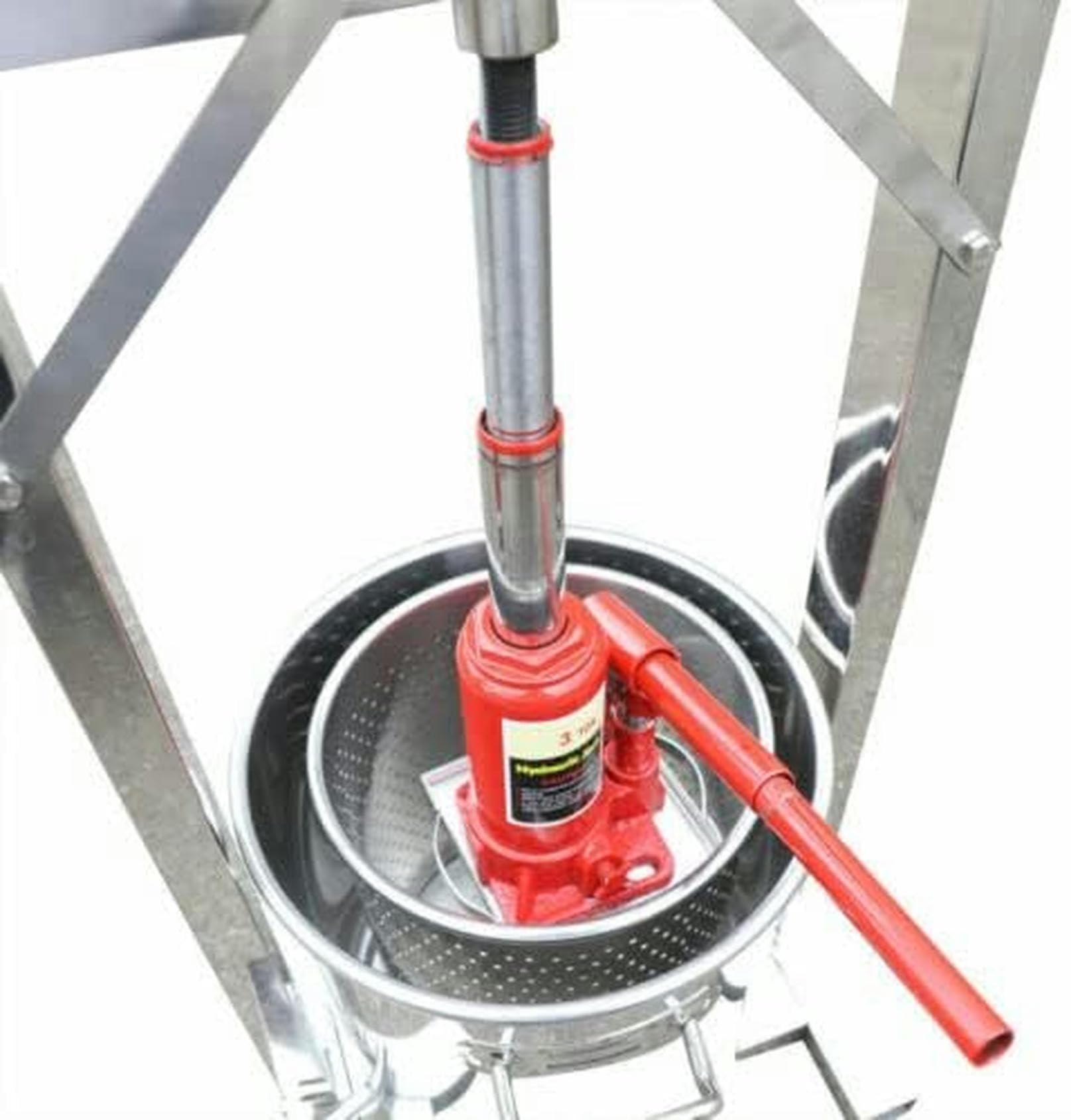 12L Hydraulic Fruit Wine Press with 304 Stainless Steel - Grape Crusher & Juice Maker for Wine, Cider, Vegetables - Perfect for Home Brewing, Winemaking & Organic Juice Extraction