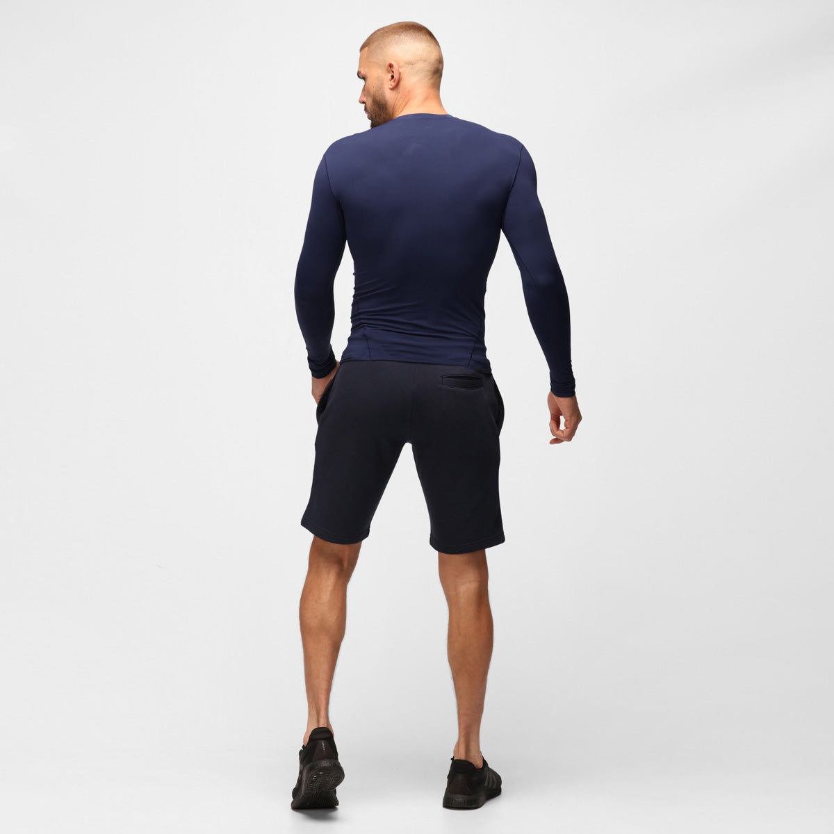 TKB Men's Navy Blue Thermal Base Layer Shirt - Warm & Comfortable for Winter, Outdoor Activities & Sports