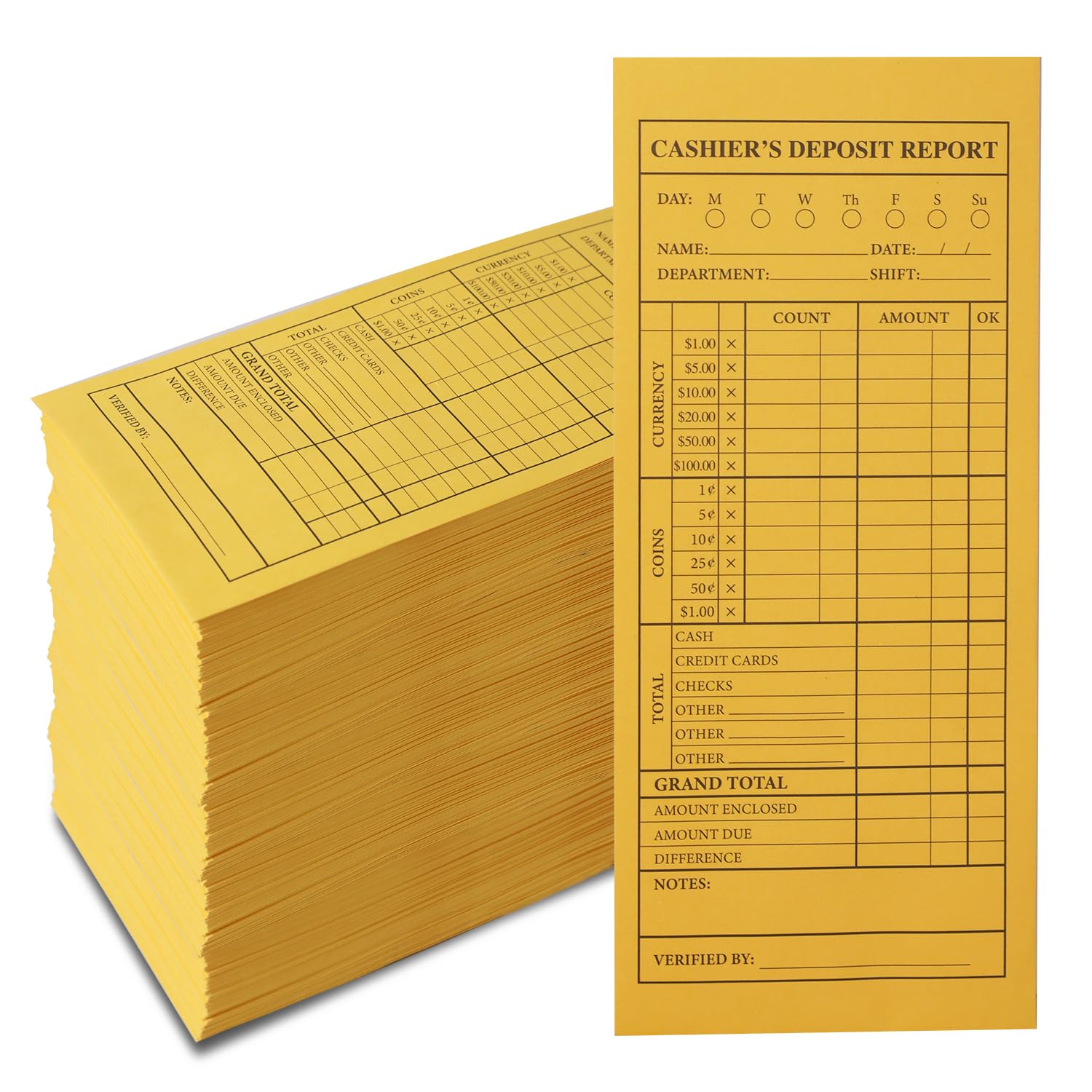 1000 Pcs Brown Kraft Money Envelopes with Gummed Flaps - Cash Envelopes for Small Business, Retail & Restaurant Use - Perfect for Cash Handling, Register Drawers & Tipping - Durable & Eco-Friendly Kraft Paper Envelopes for Secure Money Storage