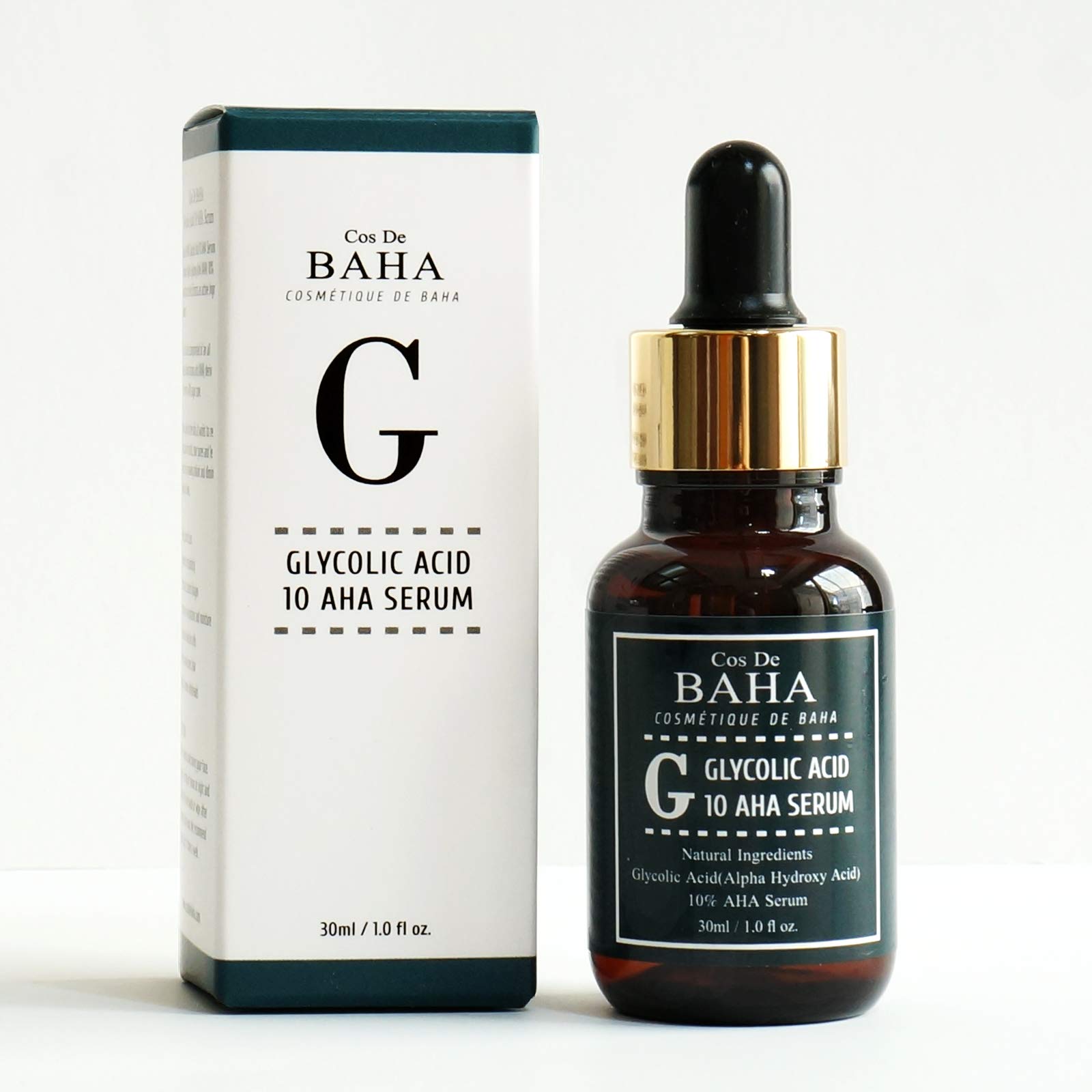 Glycolic Acid 10% AHA Peel Serum for Face - Exfoliating Treatment for Acne Scars, Wrinkles & Dark Spots | Brightens Skin & Improves Texture | Anti-Aging Facial Serum for Glowing Skin | Perfect for Nighttime Skincare Routine & Pre-Makeup Prep (1 Fl Oz)