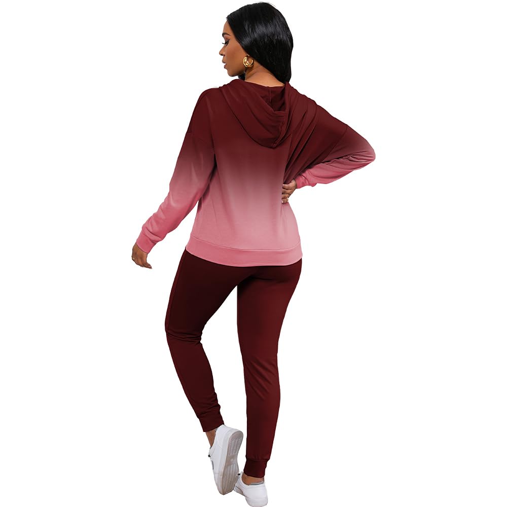 Women's Two Piece Jogging Suits - Casual Sweatsuit Set with Jogger Pants | Gym Workout, Lounge Wear & Running Outfits