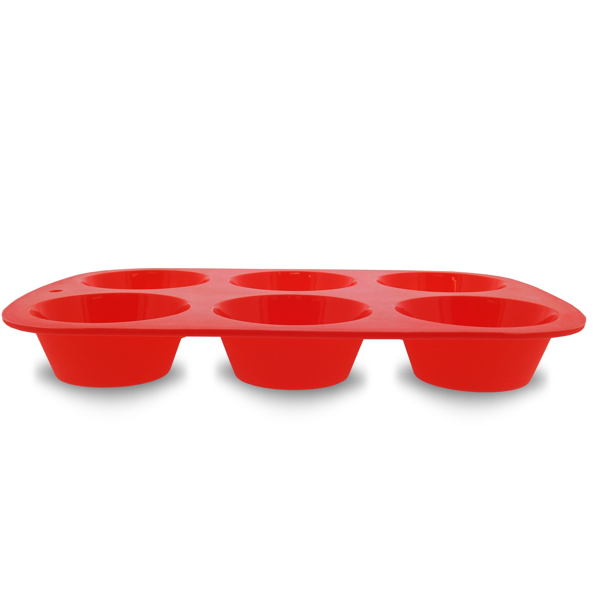 Non-Stick Silicone 6 Cup Muffin Pan - BPA Free, Flexible & Easy Clean Baking Tray for Cupcakes, Brownies, Mini Pies - Perfect for Home Baking, Parties & Holiday Treats