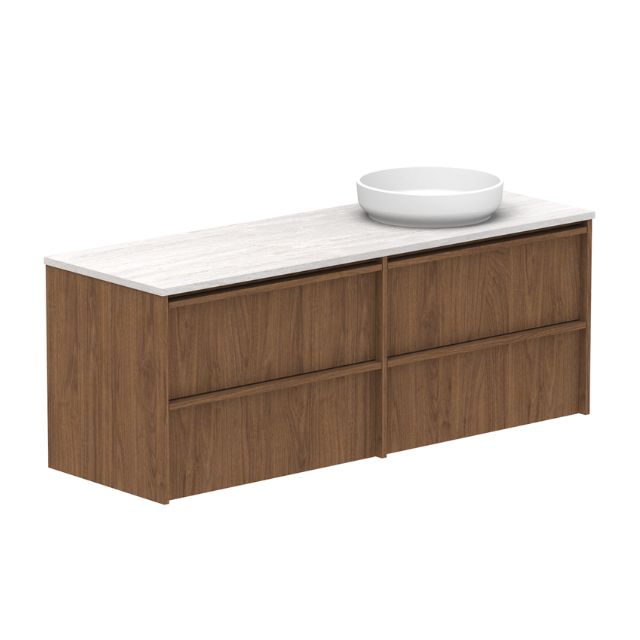 ADP Eli Wall Mounted Bathroom Vanity - Modern Floating Vanity with Sink for Small Space, Perfect for Apartments and Powder Rooms