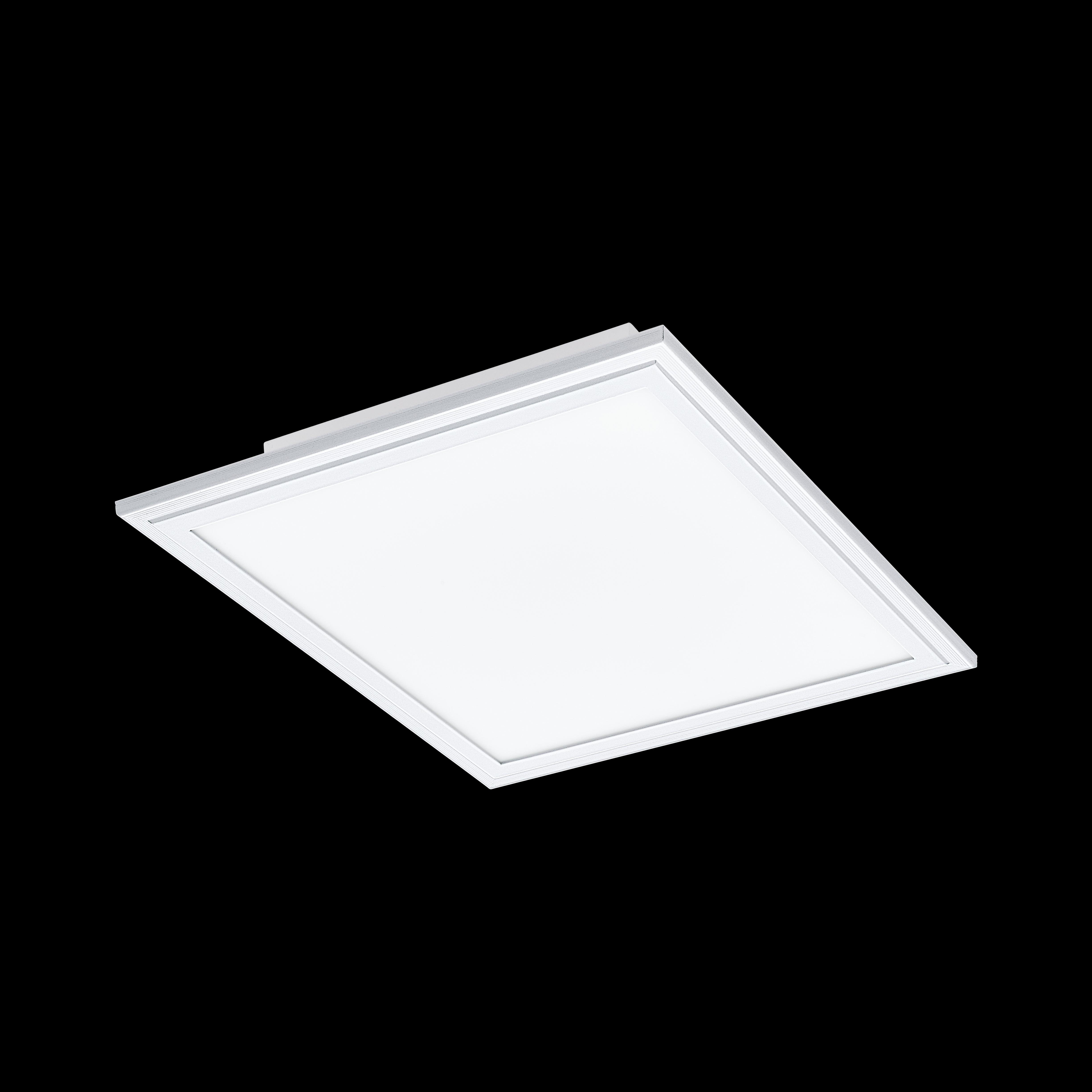 Eglo Connect Salobrena Z Smart White Square LED Ceiling Flush Mount Light 30cm - Modern Smart Lighting for Living Room, Bedroom & Kitchen