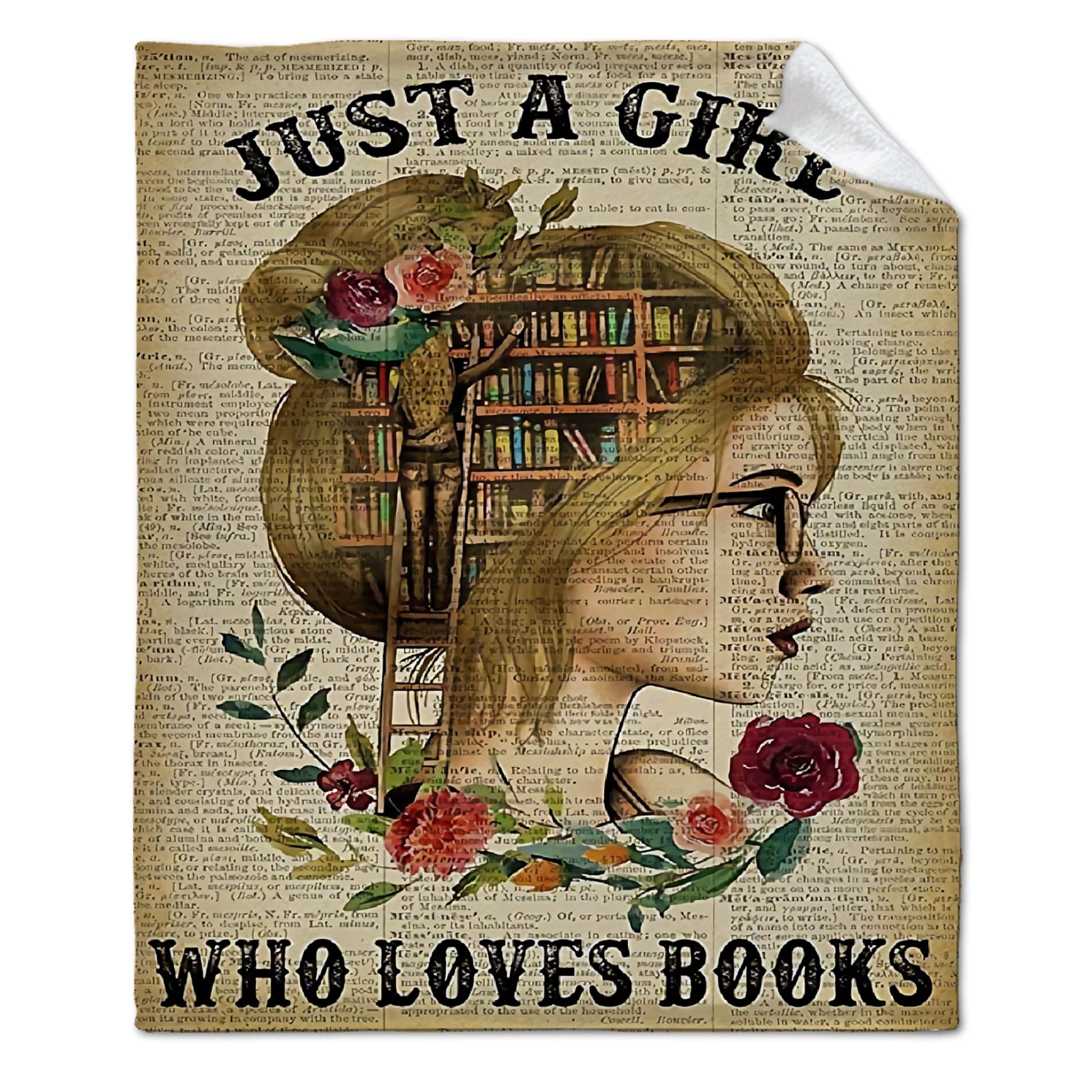 Just A Girl Who Loves Books Blanket - 120