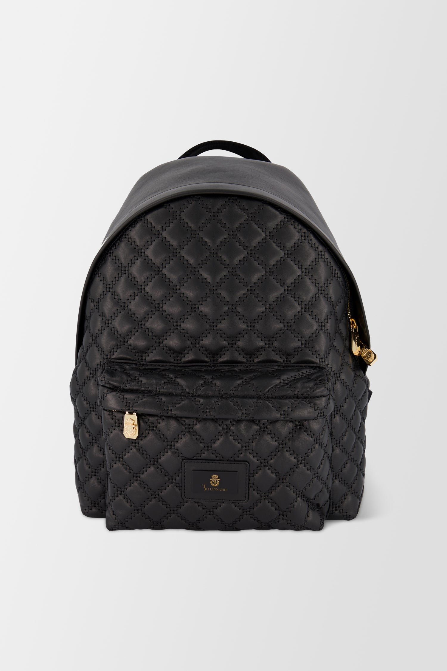Luxury Billionaire Black & Gold Designer Backpack for Men & Women - Stylish Statement Piece for Travel, Work & Everyday Use