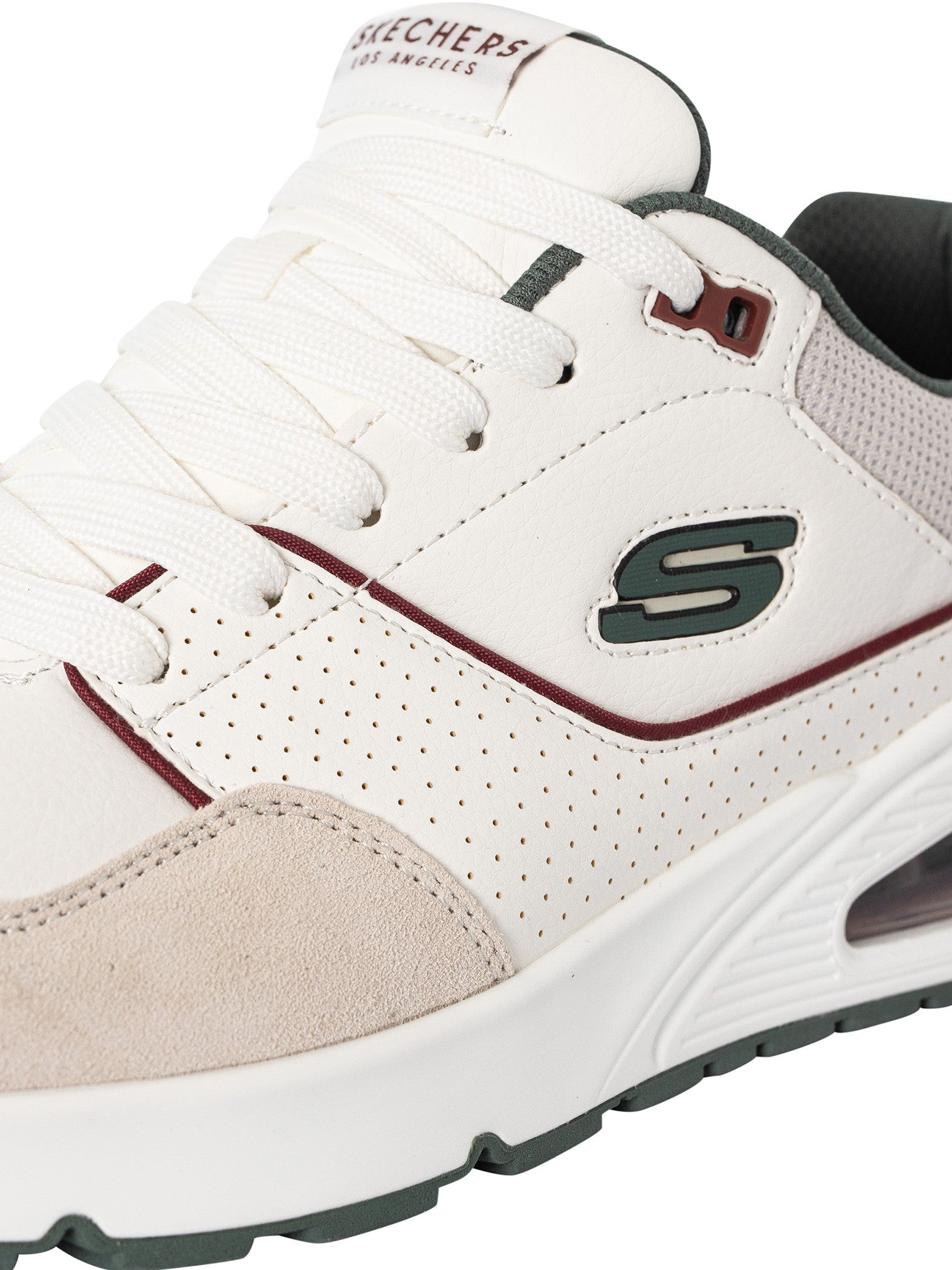 Skechers Men's Uno Retro White Sneakers - Comfortable Casual Shoes for Walking, Running & Everyday Wear