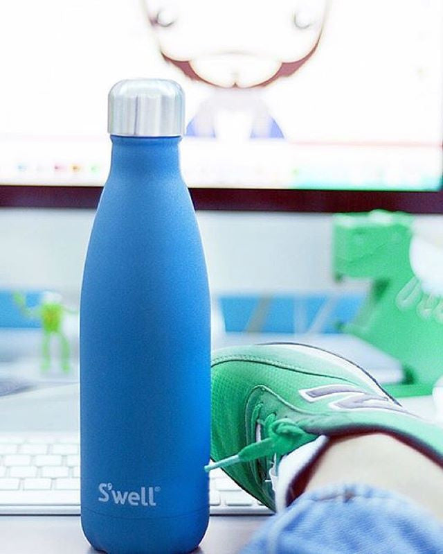 S'well Stone 17oz (500mL) Stainless Steel Water Bottle - Insulated, Leak Proof, Eco-Friendly for Travel, Gym & Outdoor Activities