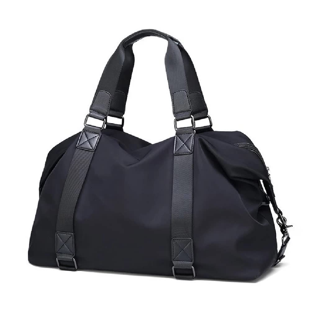 Women's Travel Bags & Gym Duffle - Versatile Yoga Shoulder Bag for Women & Men | Unisex Crossbody Sports Bag | Perfect for Workouts, Travel & Casual Use (Black, One Size)