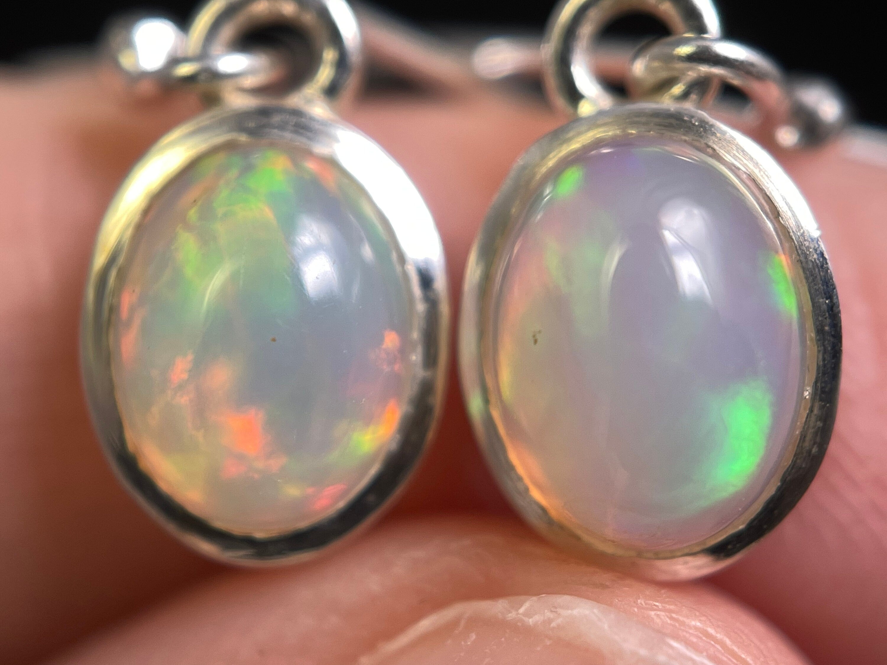 Opal Earrings Sterling Silver – Elegant Welo Opal Bridal Jewelry for Weddings & Special Occasions | Dainty & Timeless Gift for Her