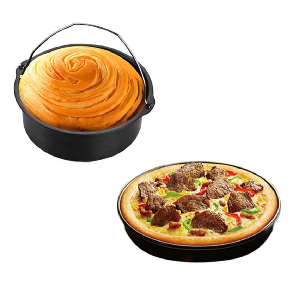 **Best Air Fryer Accessories Kit for Ninja, GoWise, Cosori, Philips, Cozyna, Gourmia, Zeny – Compatible with 5.5/5.8/6.5 QT Models – Includes 7-Inch Cake Barrel, Pizza Pan & More – Perfect for Baking, Roasting & Healthy Cooking**