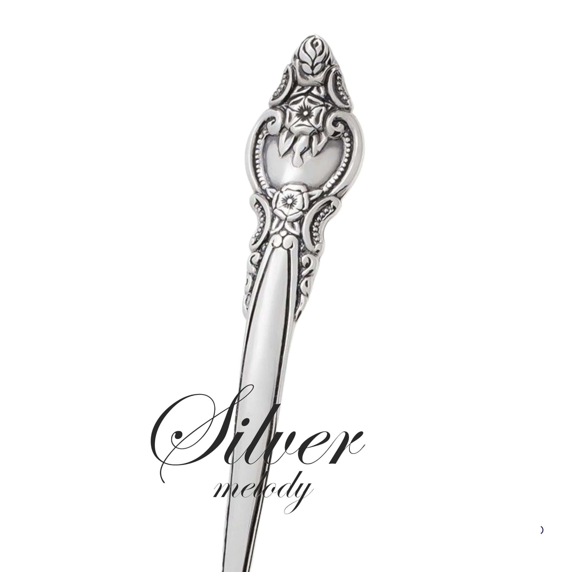 925 Sterling Silver Teaspoon Set - Engraveable Rosette Design Silverware Utensils (24g) - Perfect for Tea Lovers, Bridal Shower Gifts & Keepsake Jewelry