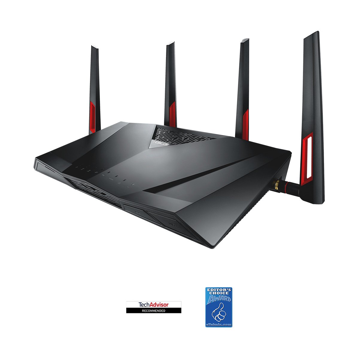 ASUS DSL-AC88U AC3100 Dual-Band Wi-Fi Gigabit Modem Router - 18x Faster Than VDSL2, USB 3.0 for LTE/3G Backup, Media Server Support (Compatible with BT Infinity, YouView, TalkTalk, EE & Plusnet Fibre) - Black - Perfect for Home Office & 4K Streaming