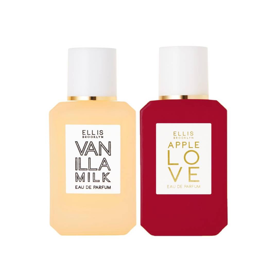 Ellis Brooklyn Apple Love & Vanilla Milk Eau De Parfum Mini Dabber - Clean Travel Perfume Set, Long Lasting Fragrance for Women, Perfect for Everyday Wear & Gifting