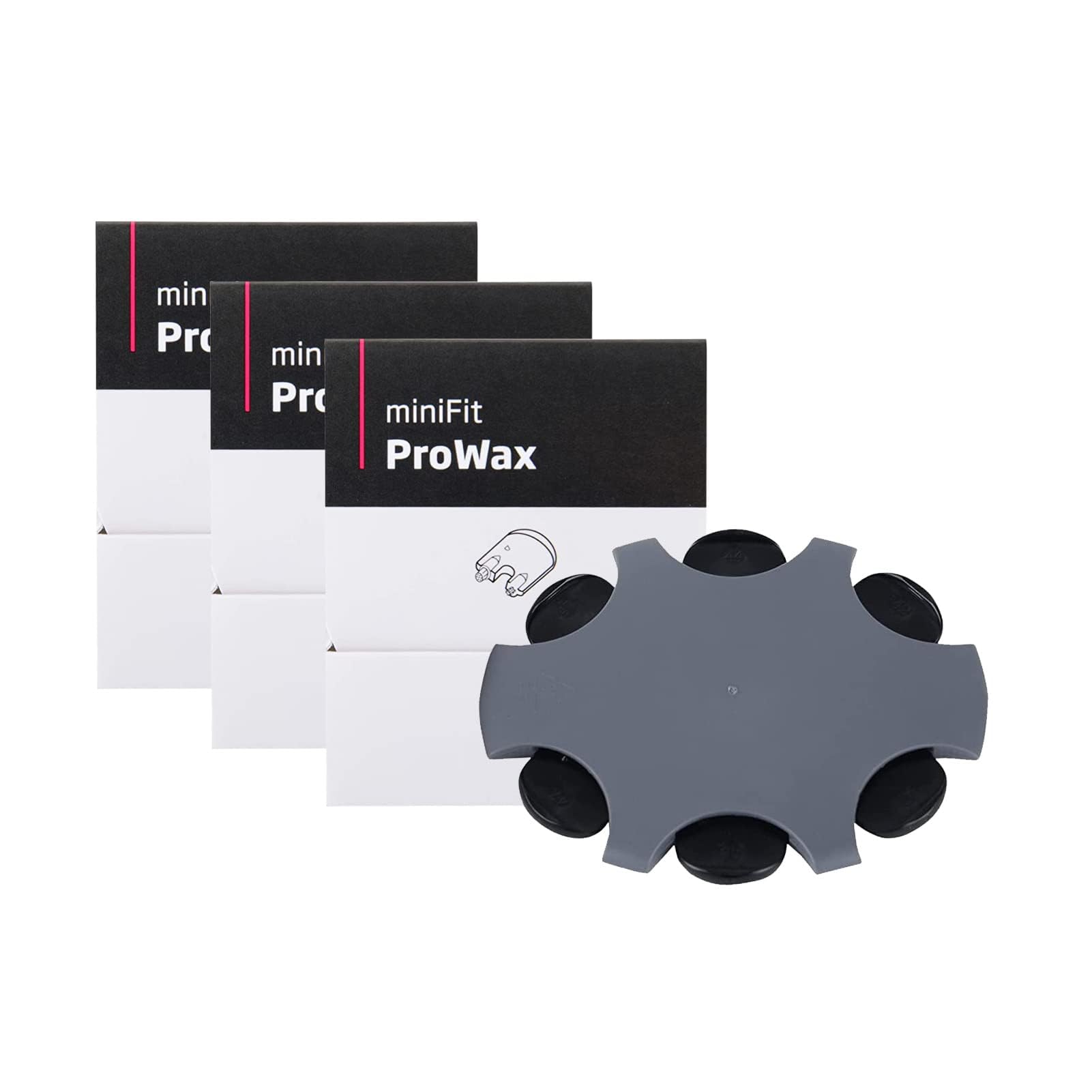 Oticon ProWax MiniFit Hearing Aid Wax Guards - Replacement Wax Filters for Oticon Hearing Aids (3 Packs/18 Pieces) - Prevent Earwax Buildup & Extend Hearing Aid Life