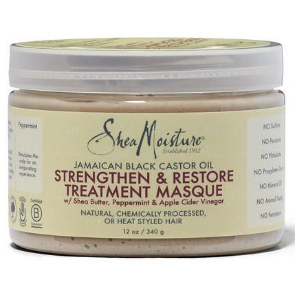 Organic Jamaican Black Castor Oil Hair Strengthening Mask - Deep Conditioning Treatment for Dry, Damaged Hair | Promotes Growth & Thickness | Made in Thailand | Perfect for Salon-Quality Hair Care at Home