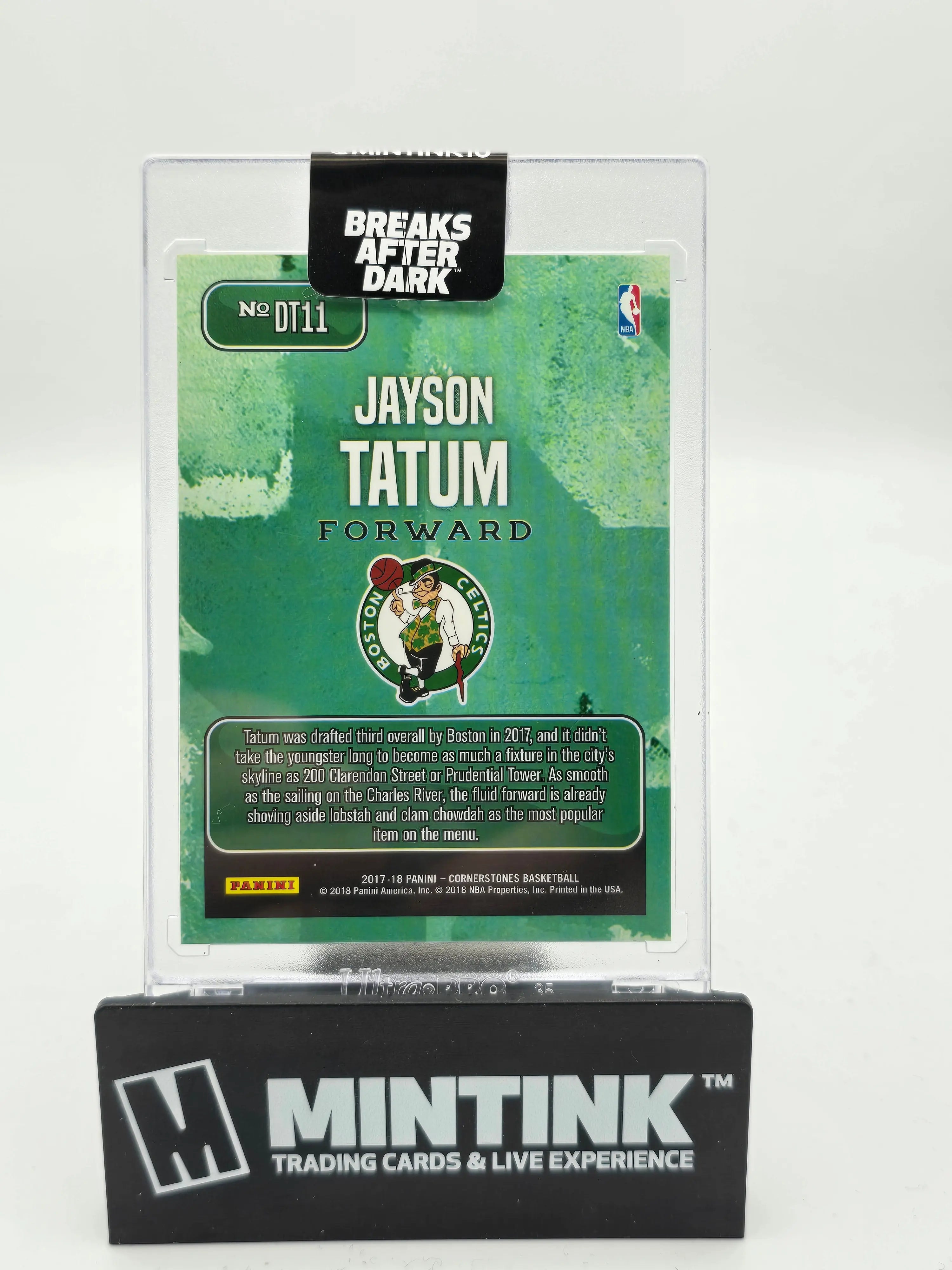 2017-18 Panini Contenders Jayson Tatum Downtown Basketball Trading Card - Perfect for NBA Collectors & Sports Memorabilia Enthusiasts