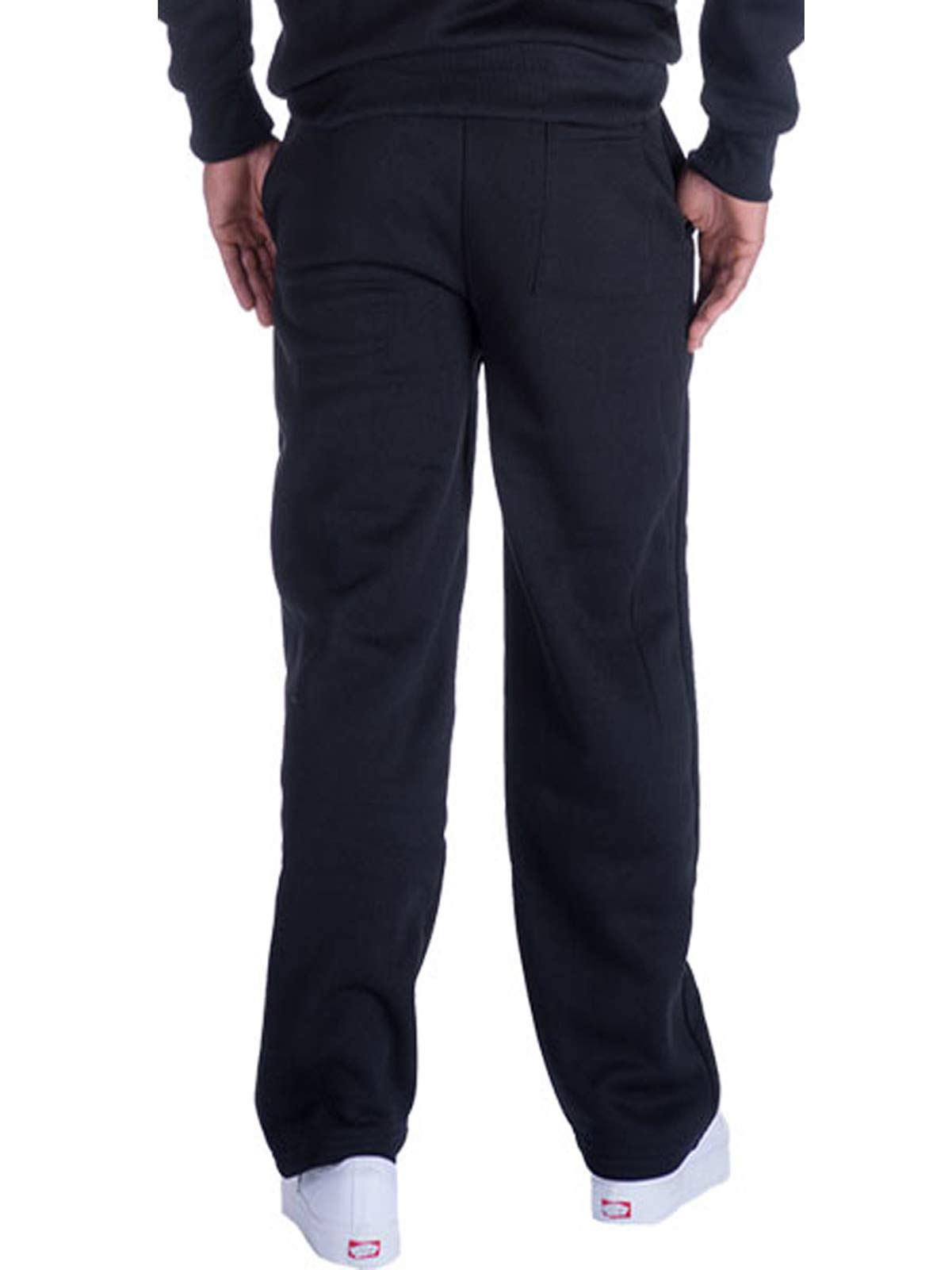 Men's Fleece Sweatpants - Soft Athletic Jogger Pants with Side Pockets for Casual Wear, Gym & Lounge - Comfortable Winter Workout & Relaxation Pants